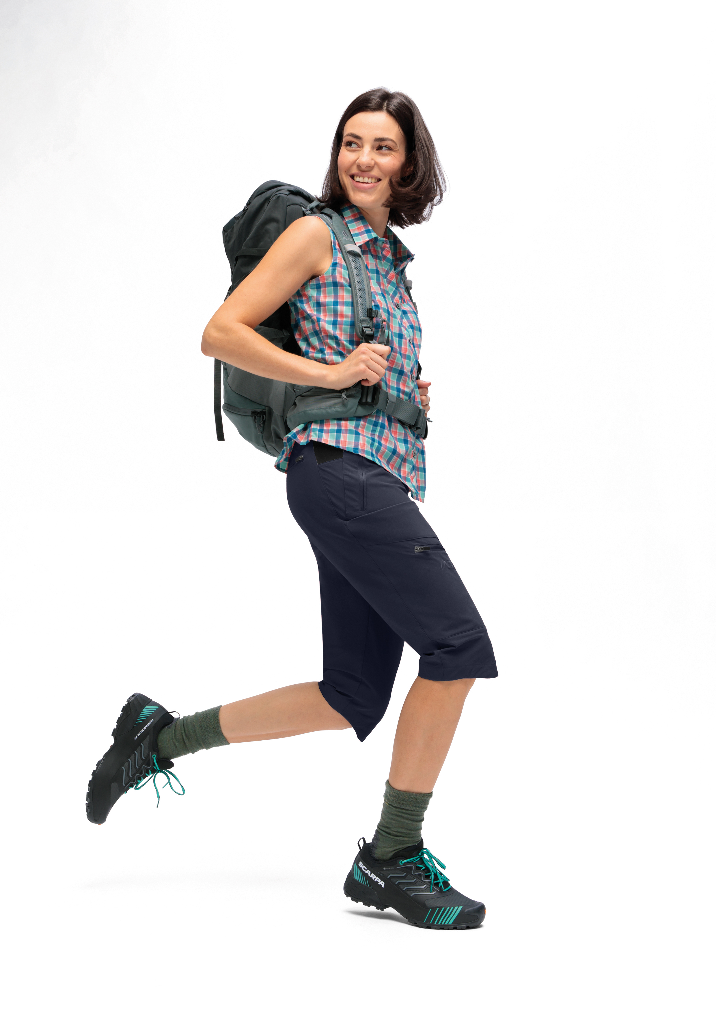 Inara slim Capri Vario Schuh, Kurze Hose, Person, Tasche, Gesicht