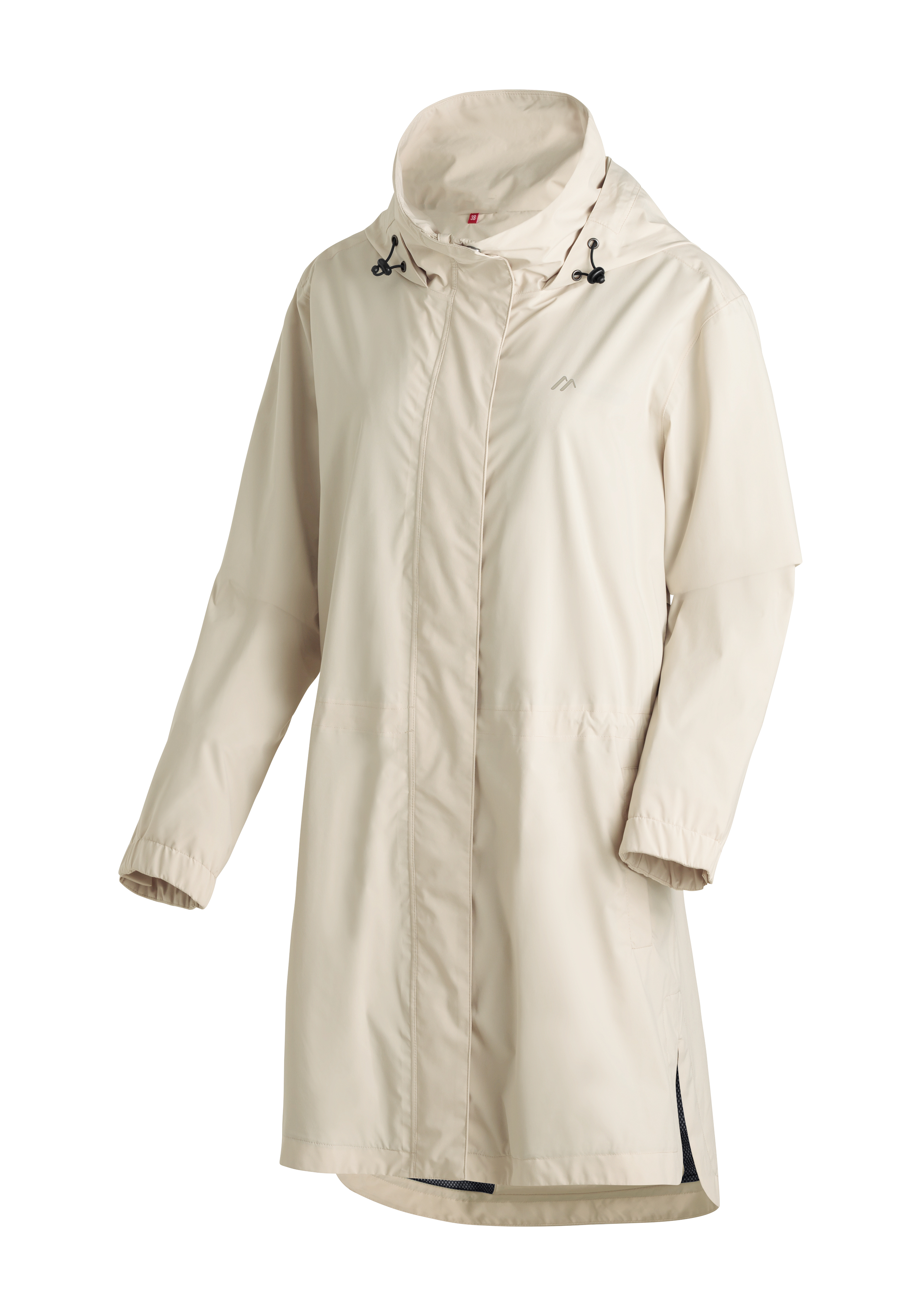 Metor Coat rec W Regenmantel, Hülle, Beige, Kapuze, Kordelzug