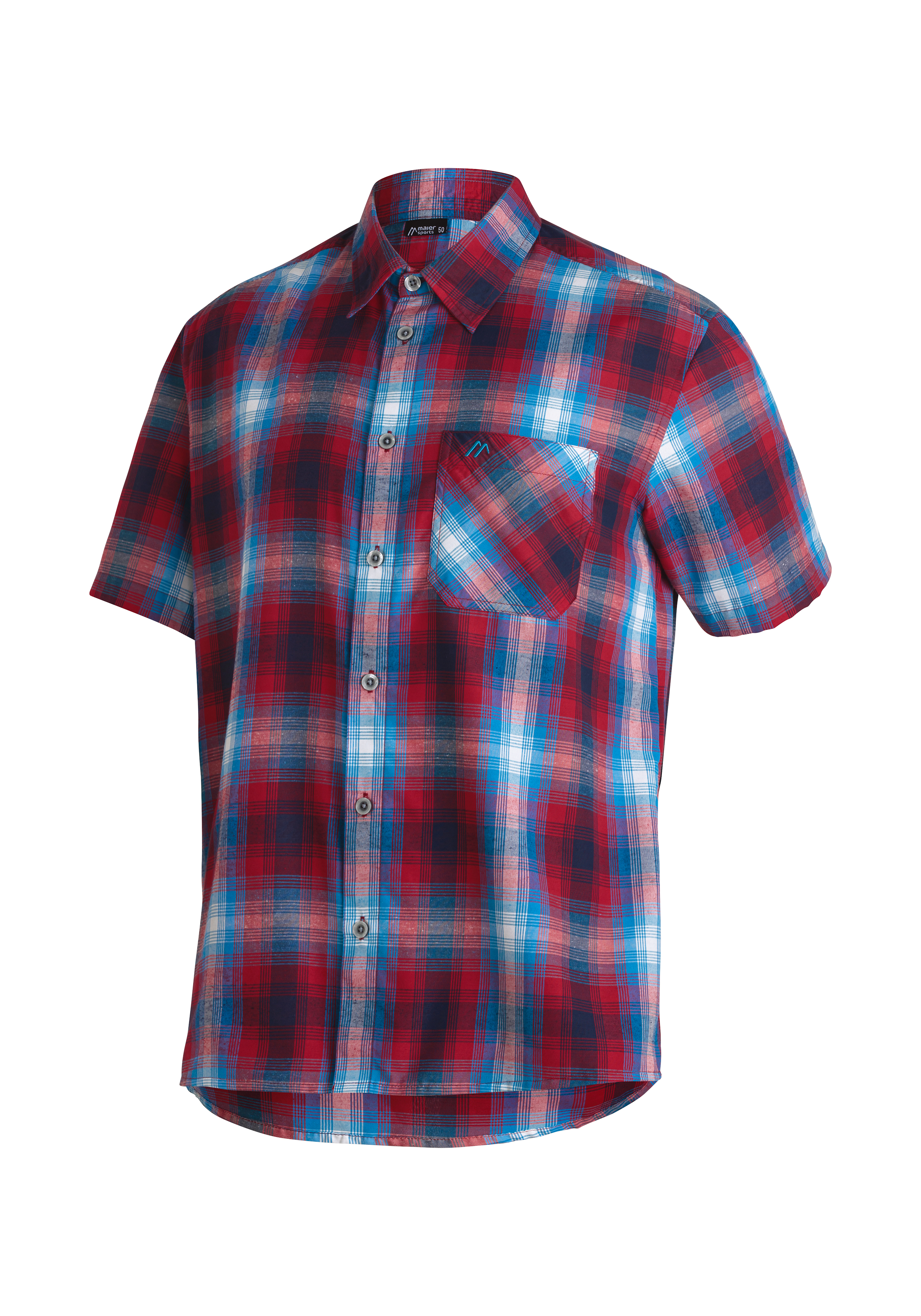 Hemd, Plattform, Karomuster, Kurzärmlig, Knöpfe