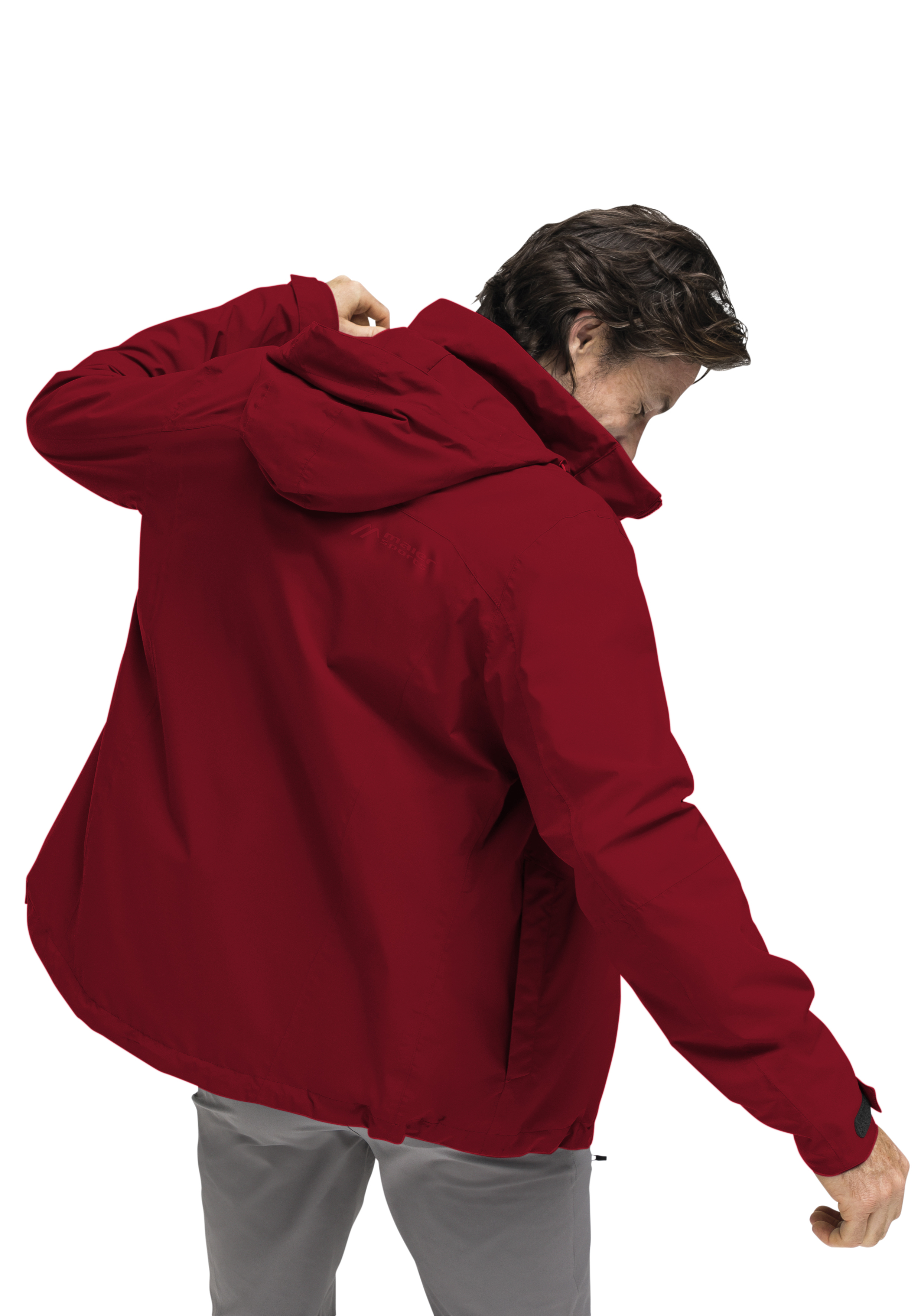 Bekleidung, Mantel, Jacke, Gesicht, Person, rotes Jacket, Hoodie Jacket, Windbreaker, Reißverschluss, Kapuze