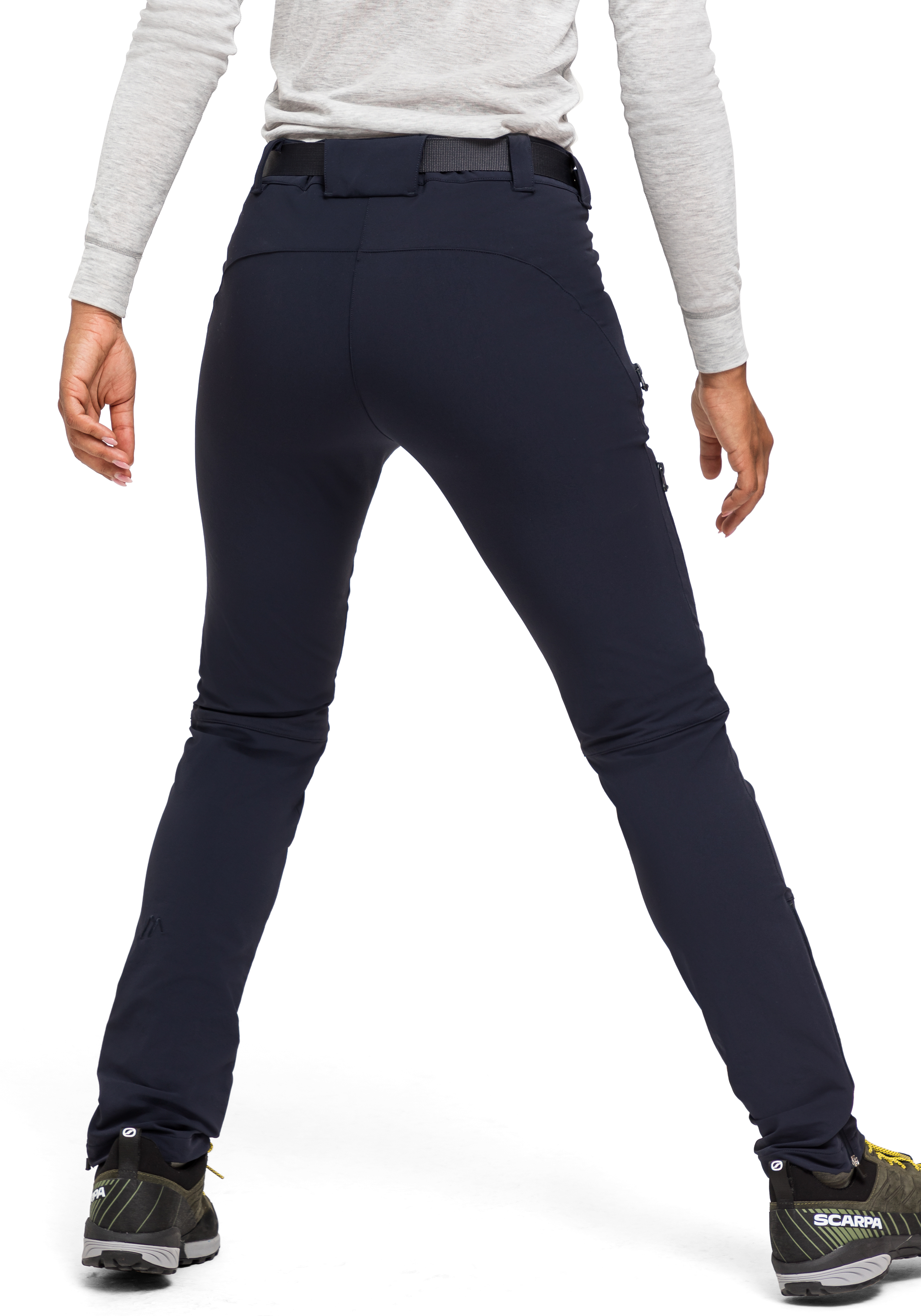 Lana slim Hose, Outdoor, Stretch, Dunkelblau, Reißverschluss