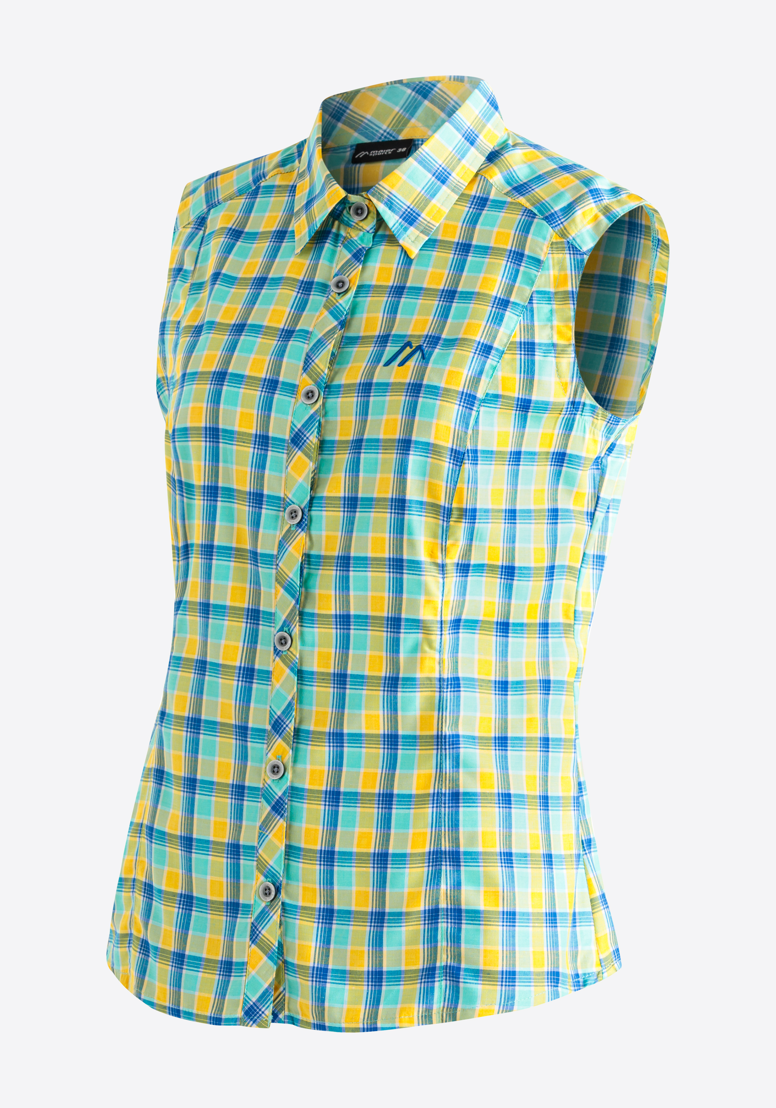 Paloma Bekleidung, Hemd, Kleid, Hemd, Bluse, Hemd, Plastron?, Gingham Muster, Karo, Armbandlos?