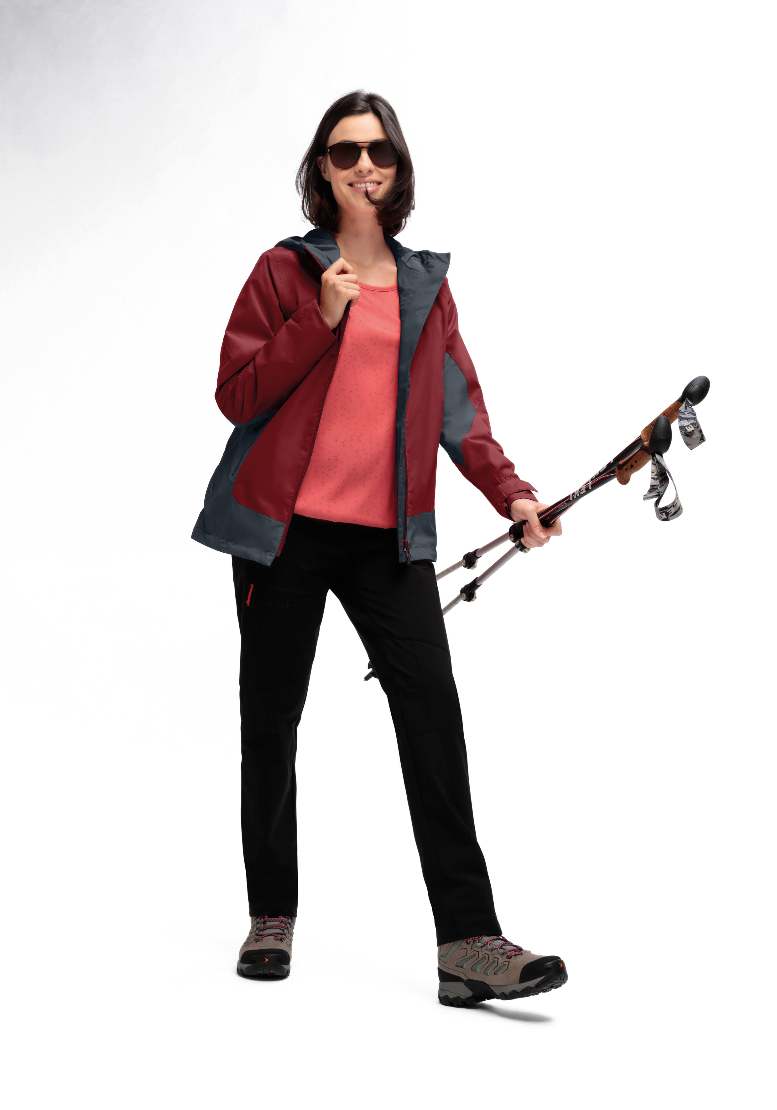 Wanderausrüstung, Campingjacke, Softshelljacke, Hose, Schuhe