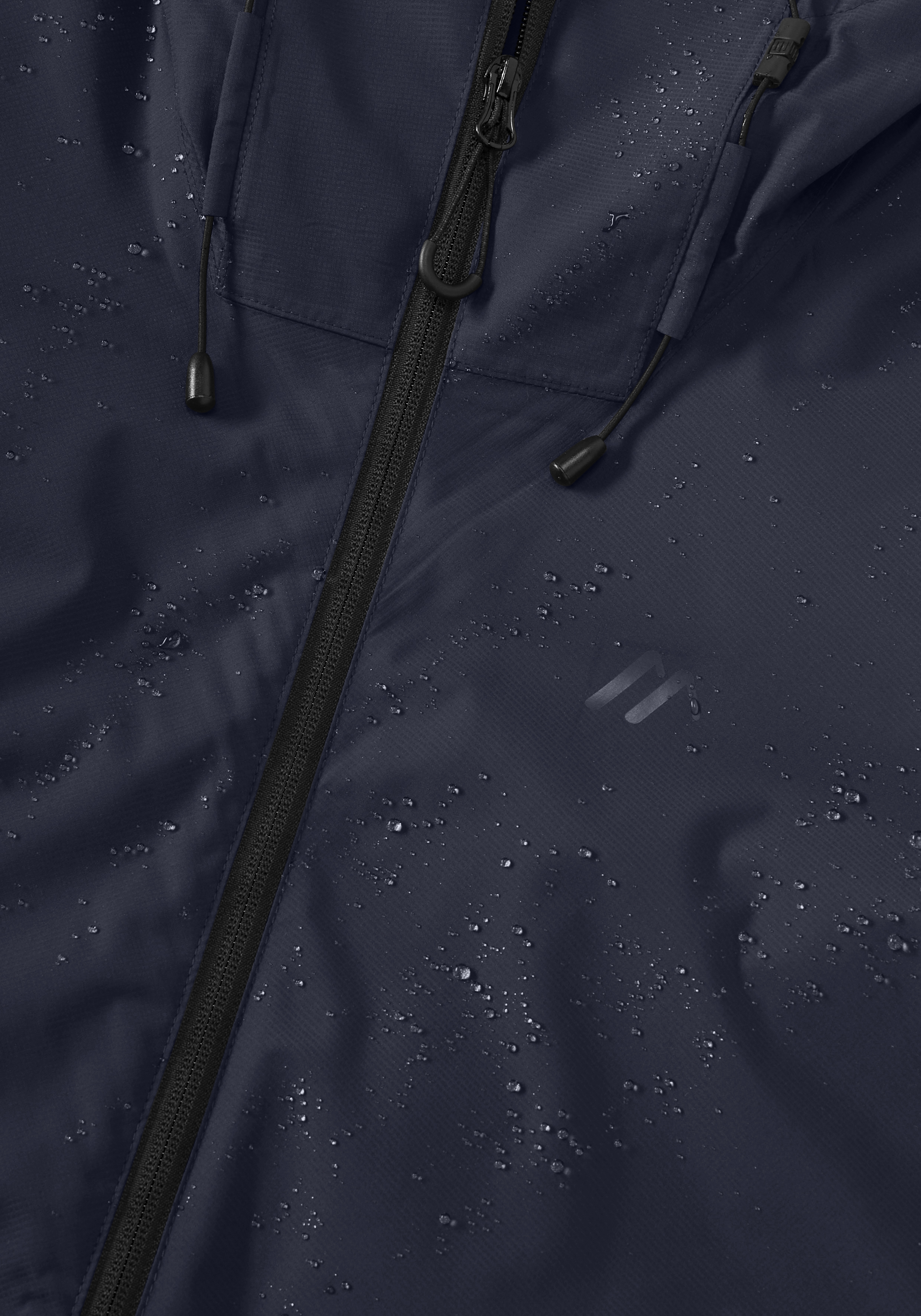 Walberla W Regenjacke, Navy, Reißverschluss, Kapuze, Wasserdicht