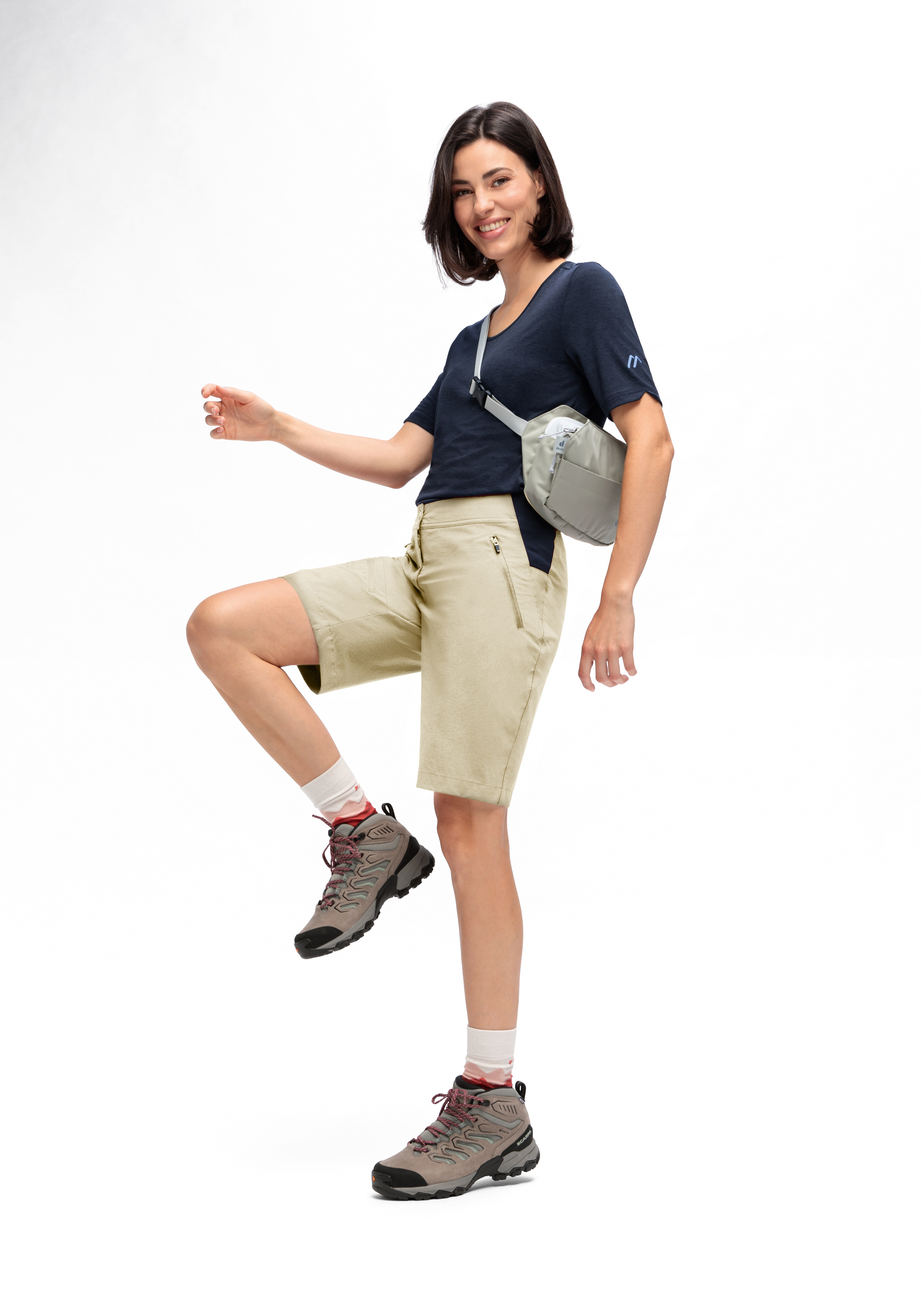 Inara Short Vario Kurze Hose, Schuh, Sneaker, Person, Khaki, Kurze Hose, Schuh, Person, Turnschuh, Khaki