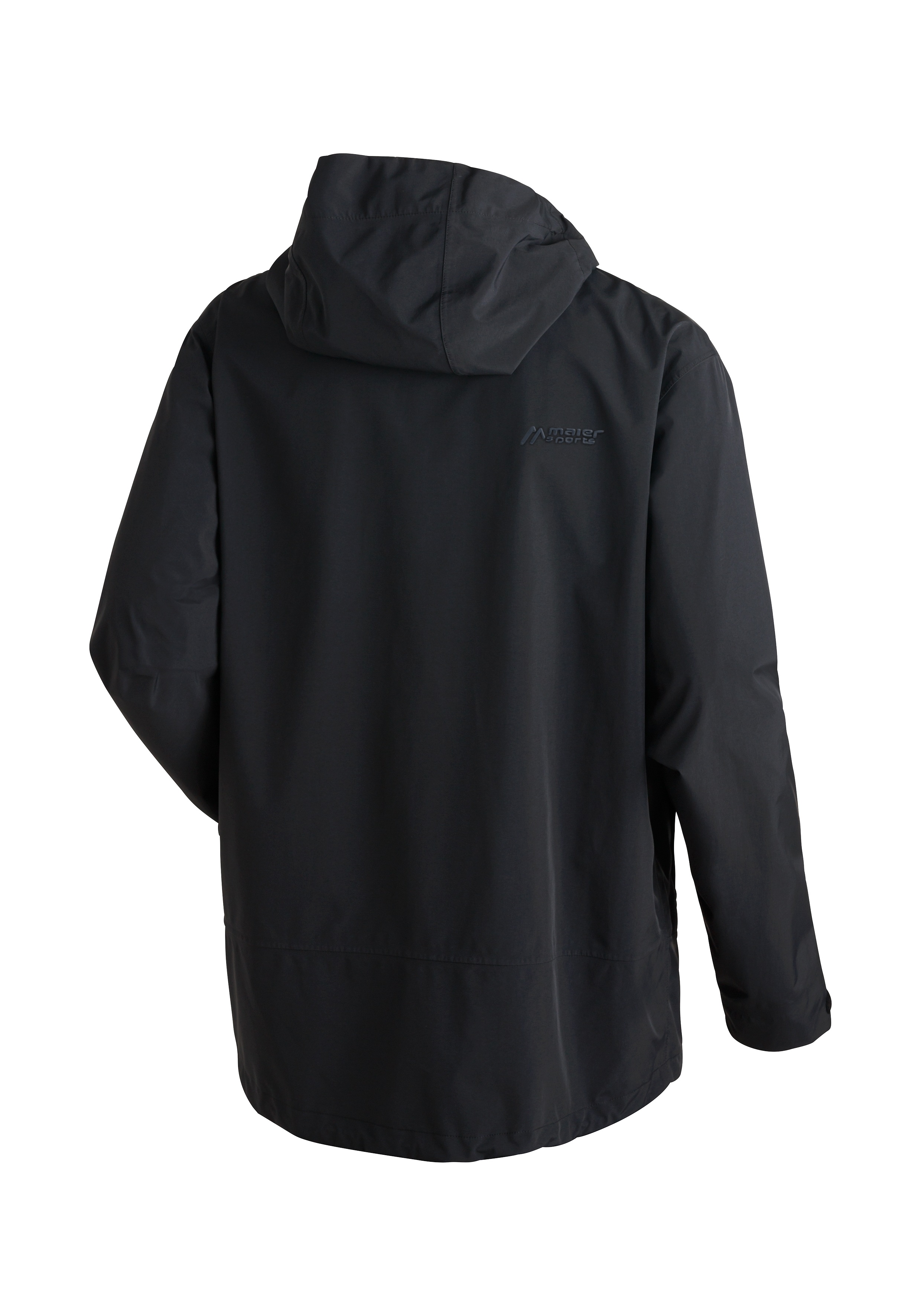 Hooded jacket, Dunkle Farbe, Windbreaker, Rückenansicht, Leichtgewichtig, jacke, hoodie, windjacke, waterproof, schwarz
