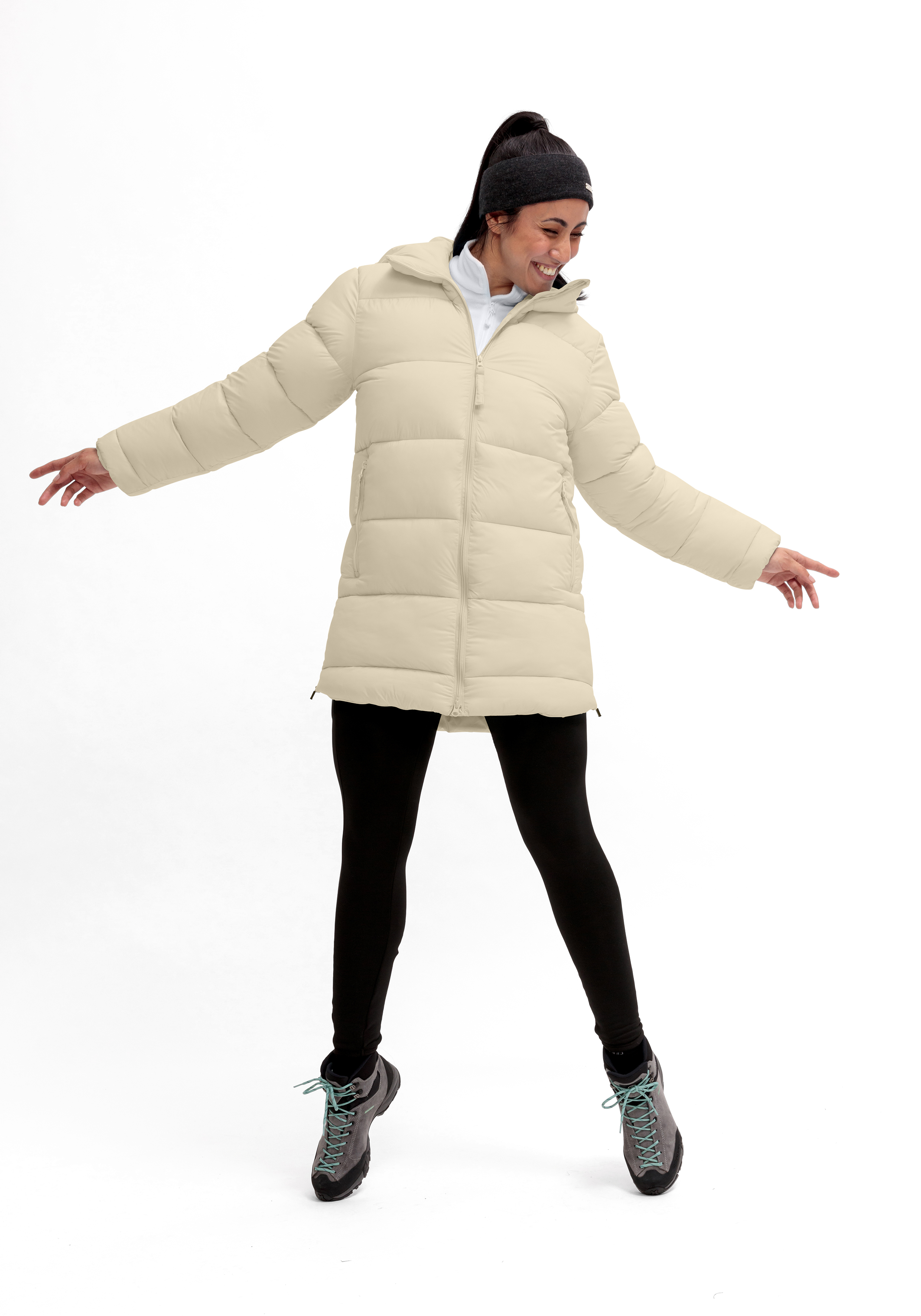 Mantel, Langarm, Jacke, Person, Schuh, Mantel, Langarm, Jacke, Person, Schuh, Daunenjacke, Steppjacke, Beige, Reißverschluss, Langarm