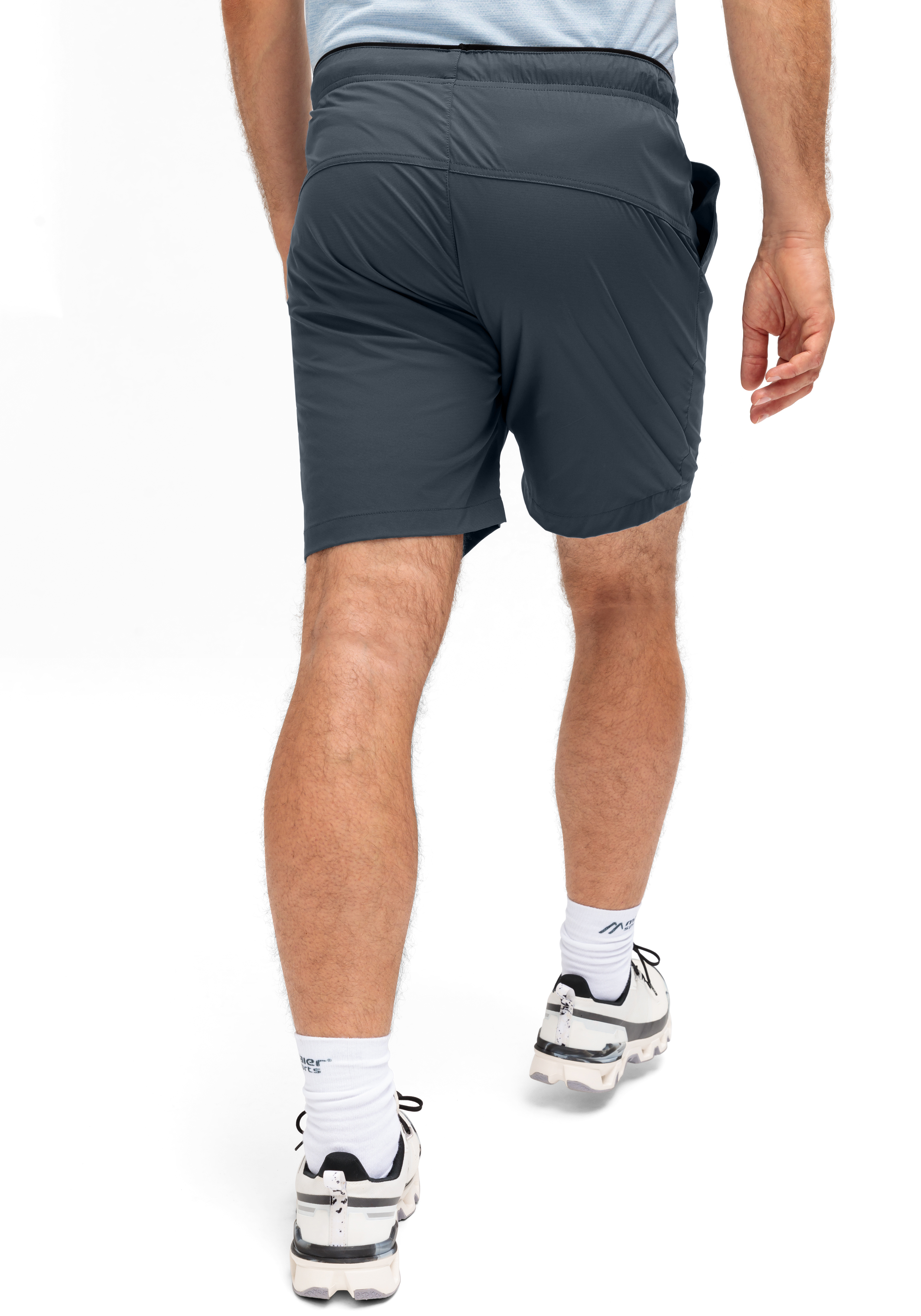 shorts, athletische-shorts, mitternachtsblau, wasserabweisend, seitentasche