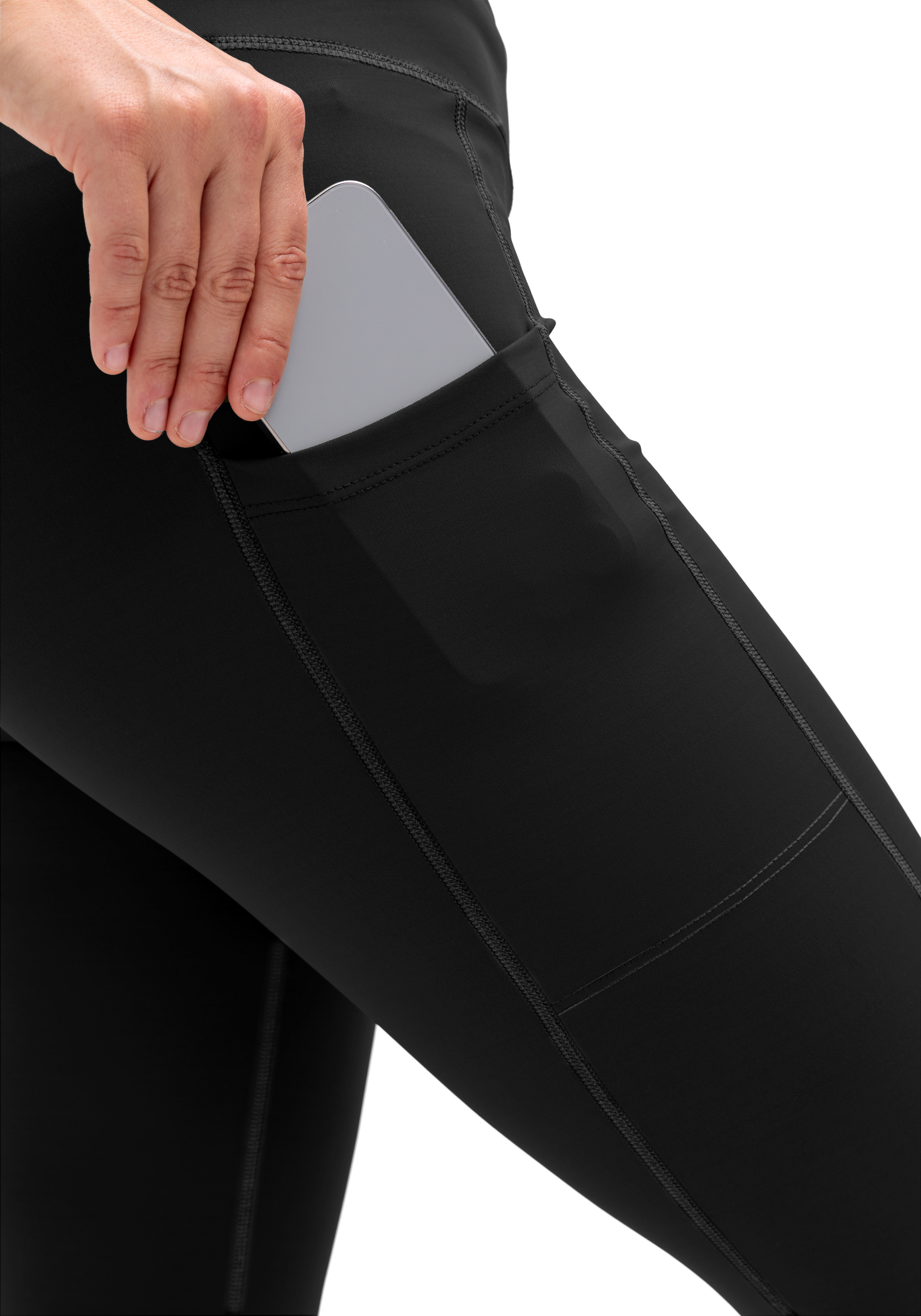 tights, Tort, Phone-Tasche, schwarz, Sport