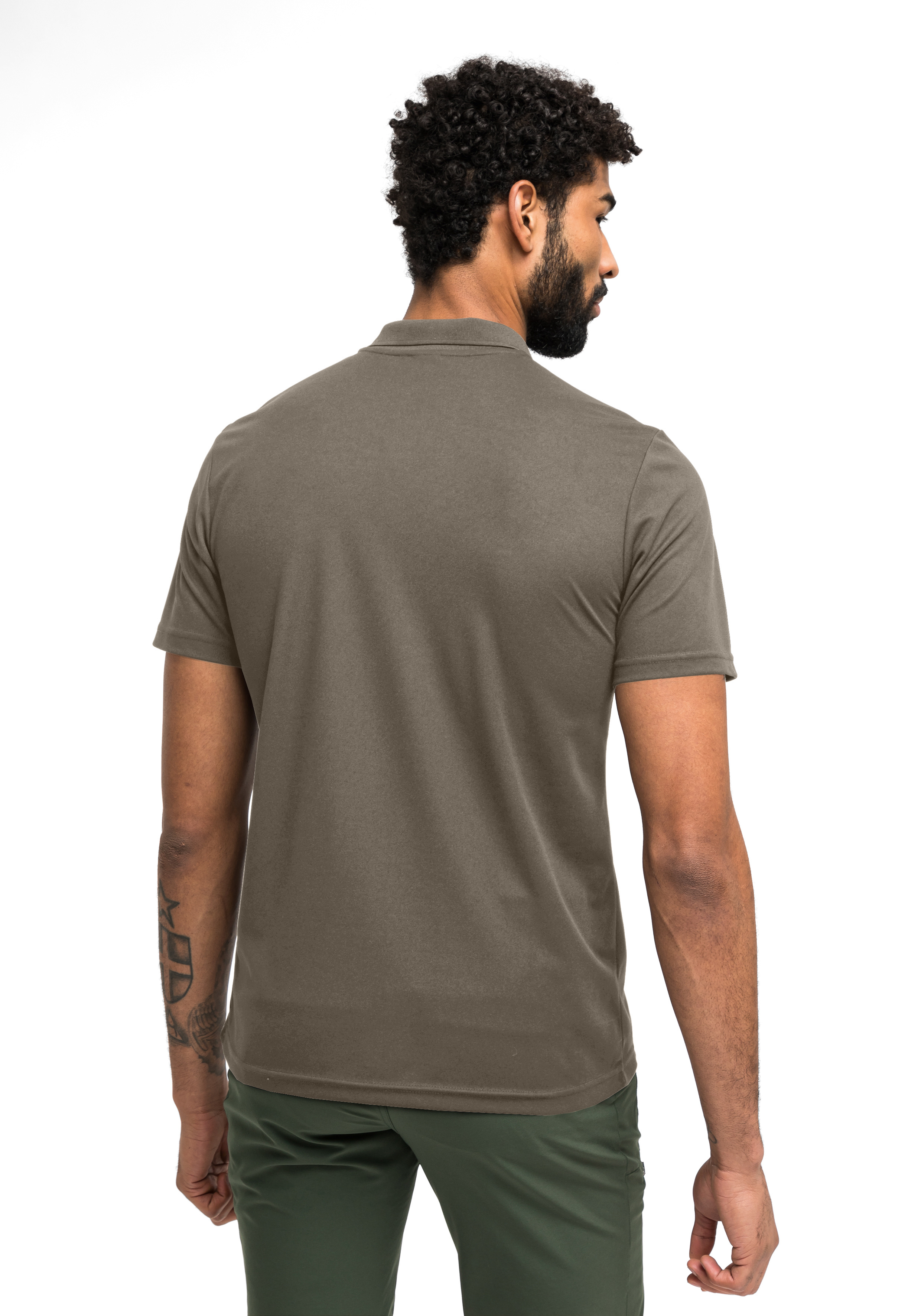 Polohemd, kurzärmelig, unifarben, khaki, Baumwollmischung, polohemd, kurzarm polo, olivgrün, t-shirt polo?, grundshirt