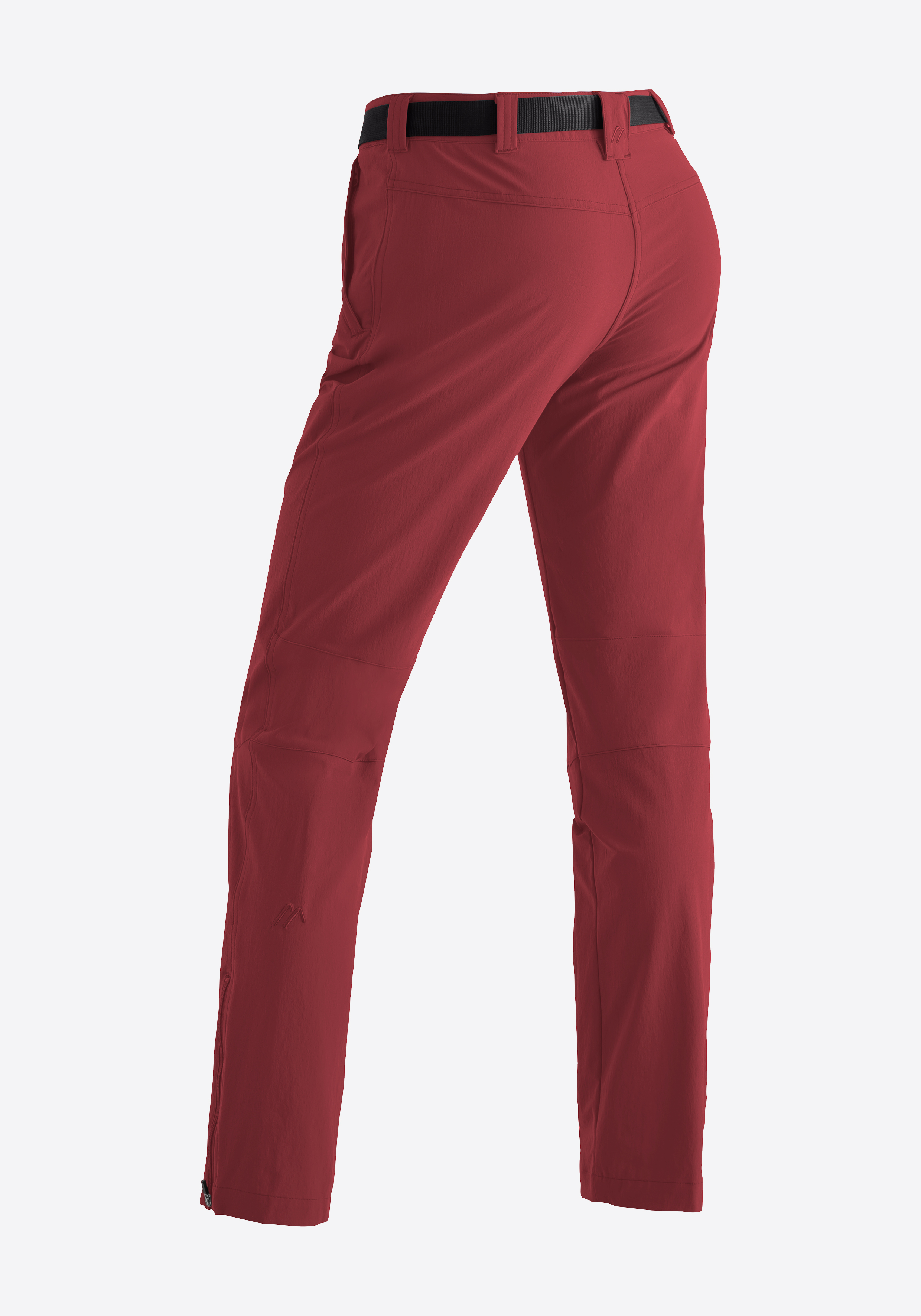 Inara slim Hose, Chino, Hardshell, Rot, Gürtel