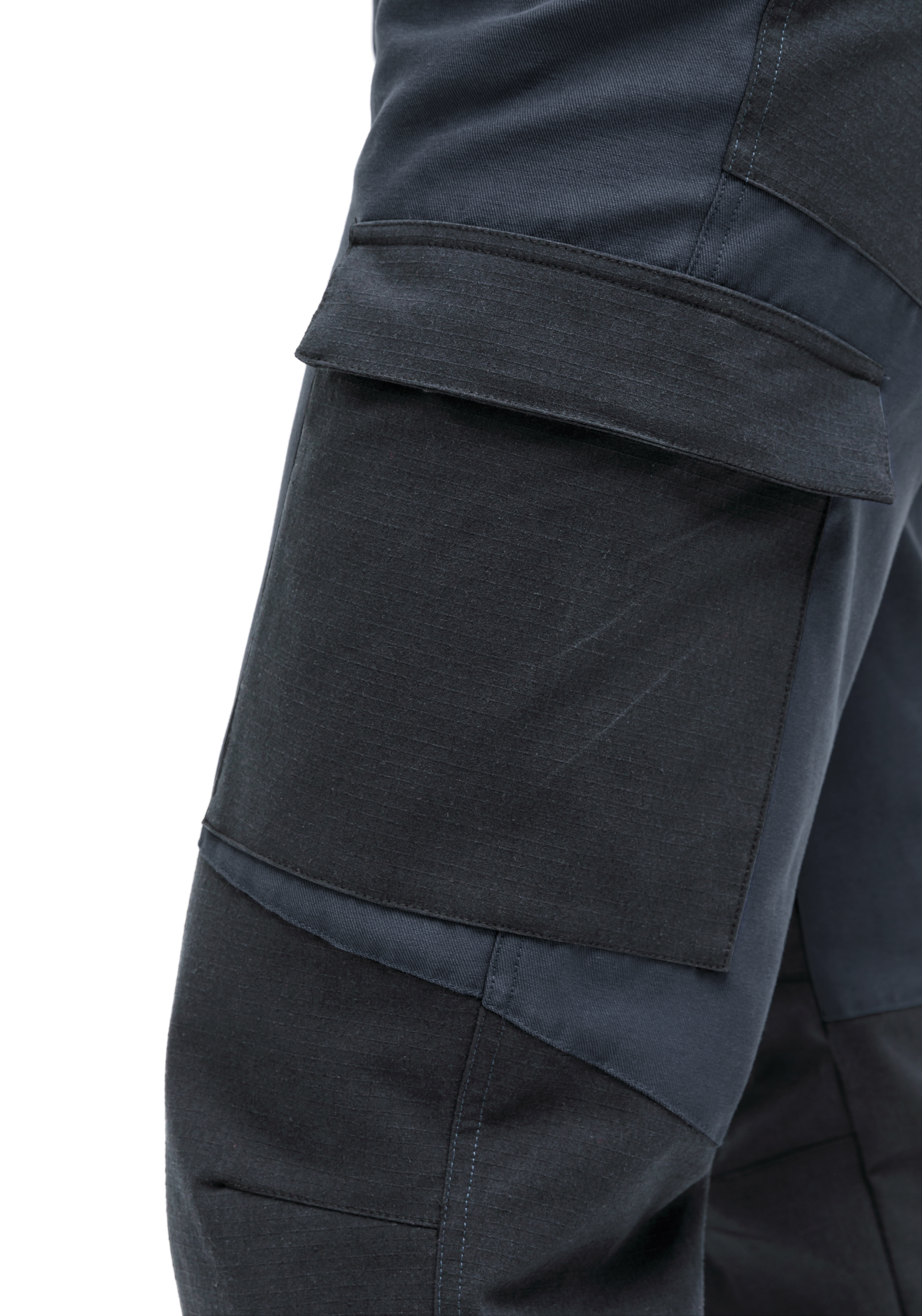 Stoneflex W Cargo-Hose, Cargo-Tasche, Navyblau, Slim Fit, Nahtverarbeitung