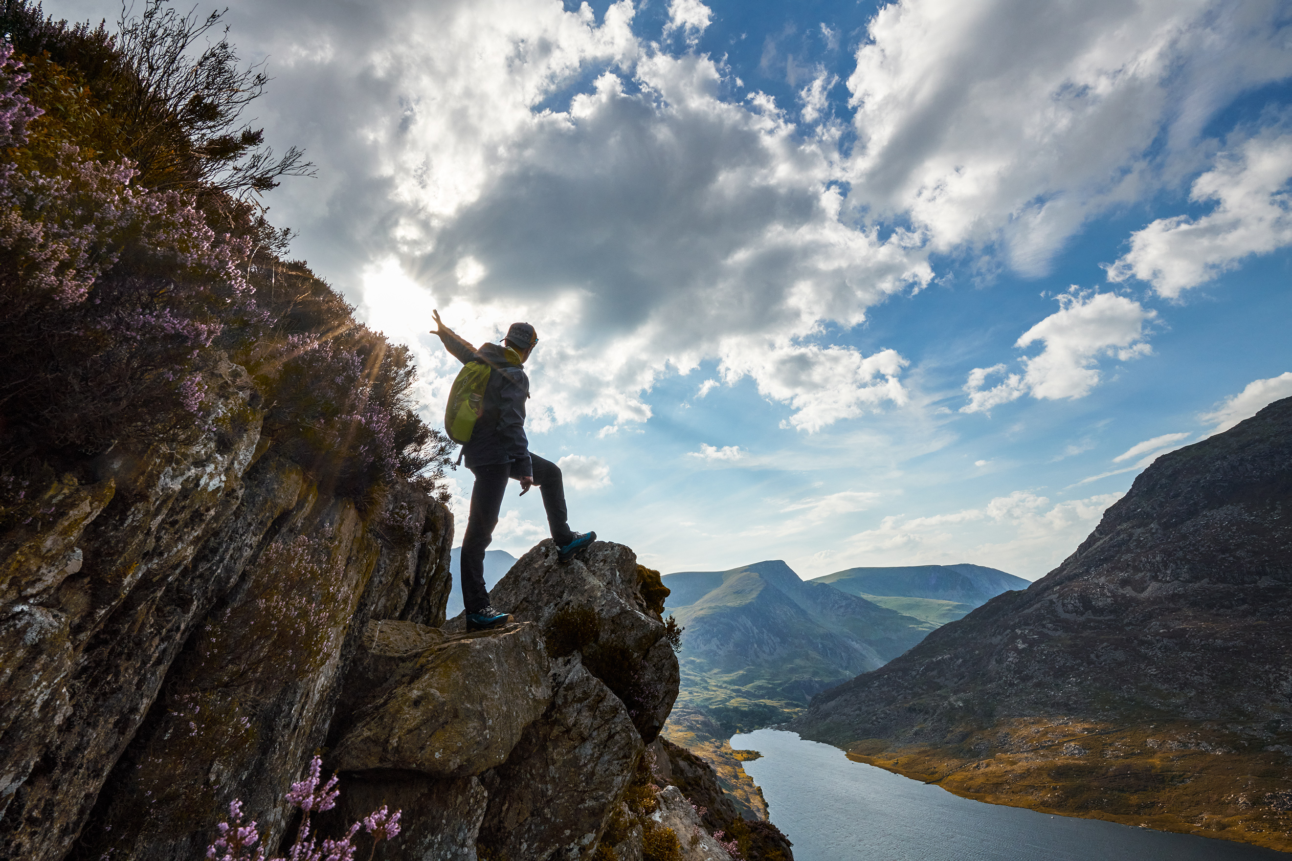 Klippe, Natur, Draußen, Wandern, Person