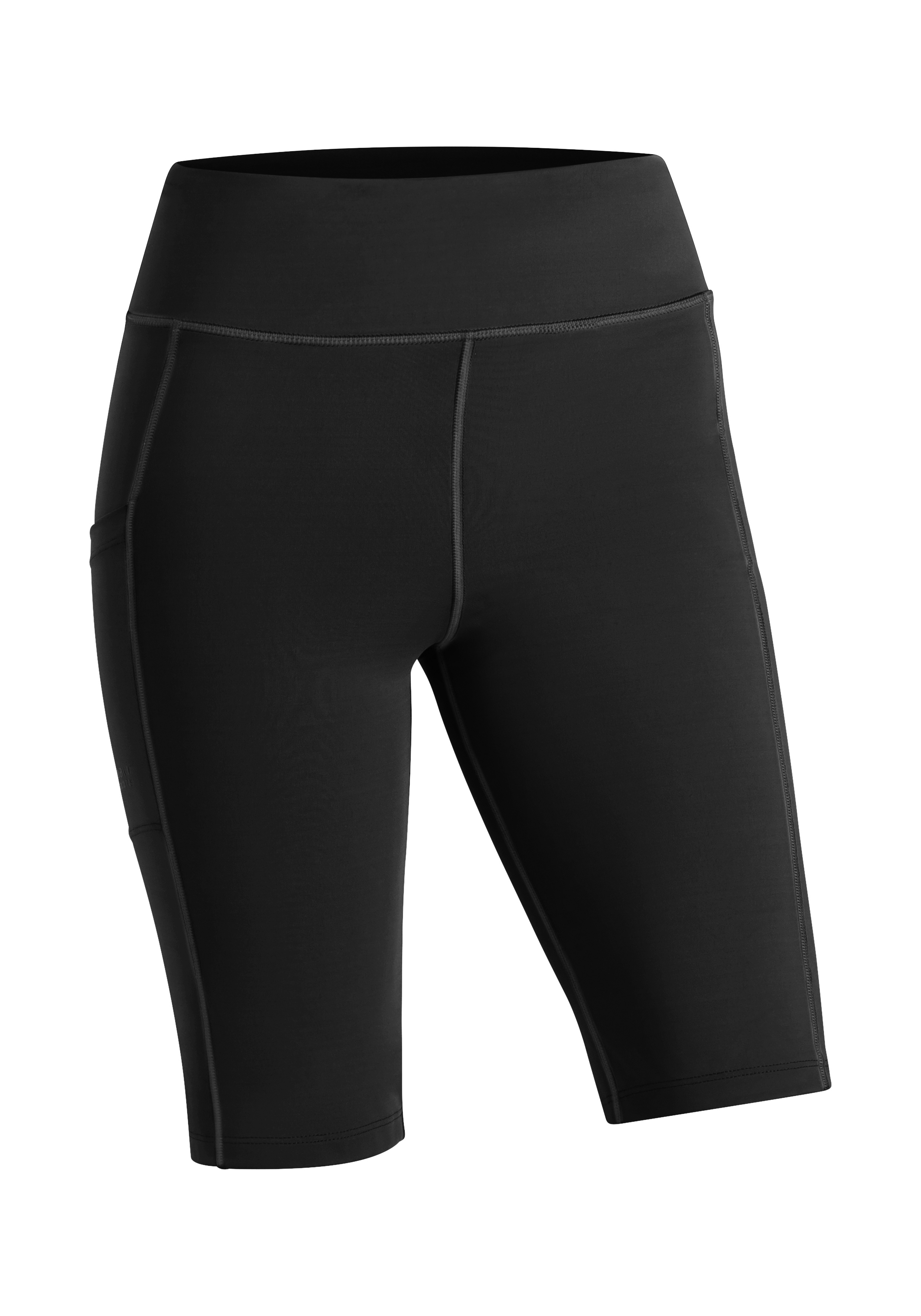 MS FAV Bermuda Tight W Sportshorts, Leggings, Schwarz, Mittelgroße Länge, Stoffschnitt