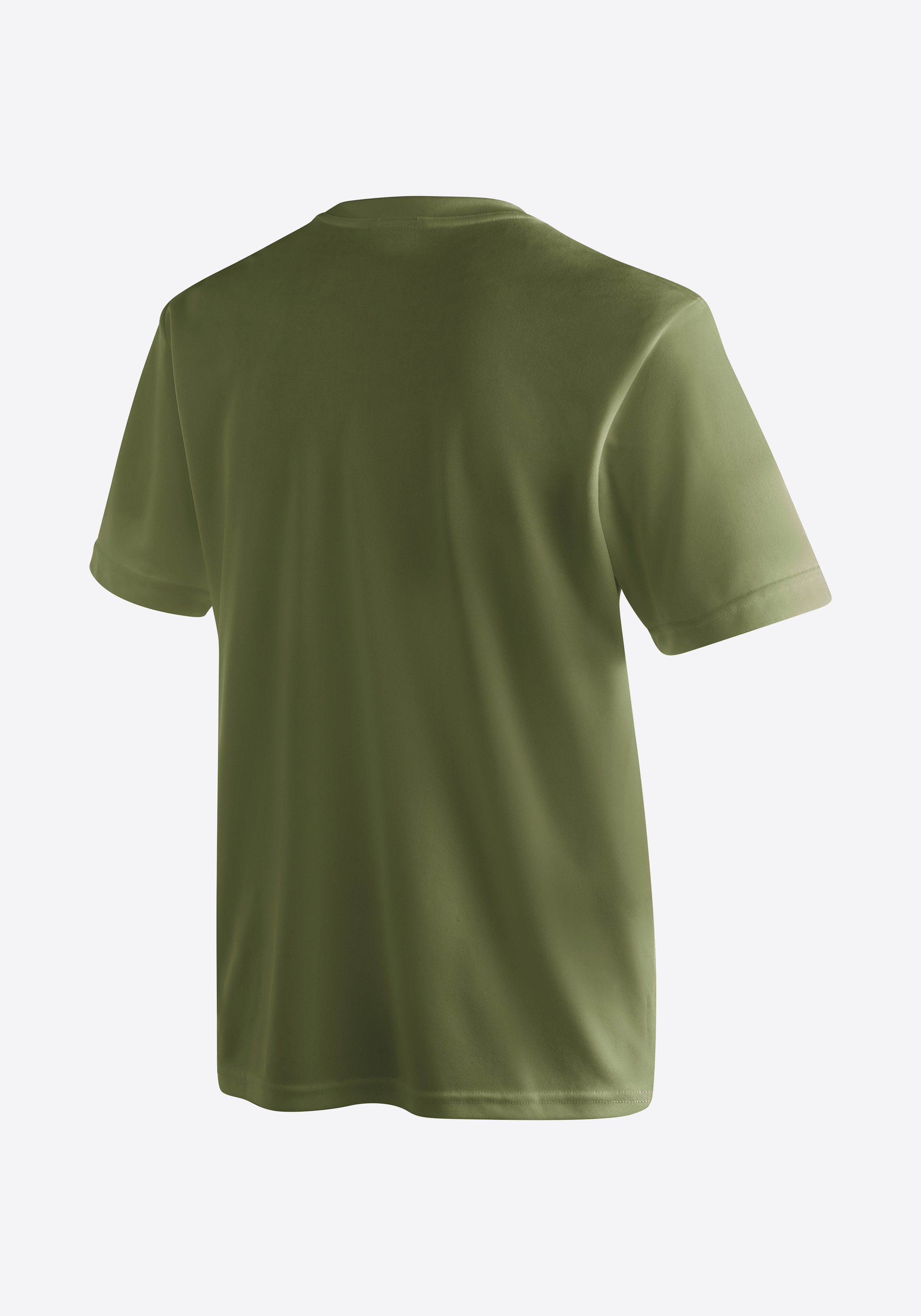 T-Shirt, Kurzarm, Uni, Olivgrün, Baumwolle?