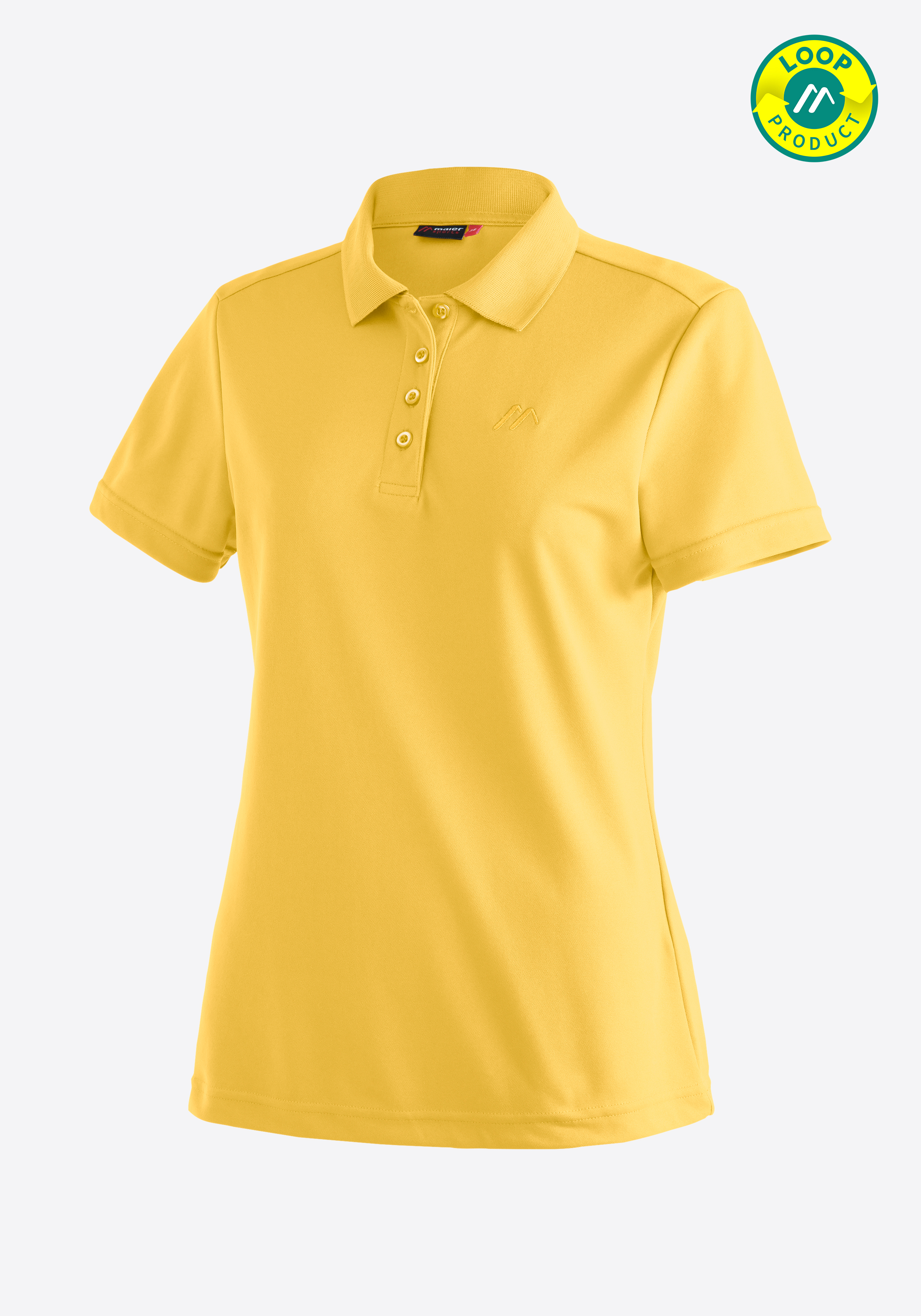 Ulrike Bekleidung, T-shirt, Hemd, Bluse, polo, polo shirt, kurzarm, gelb, baumwolle