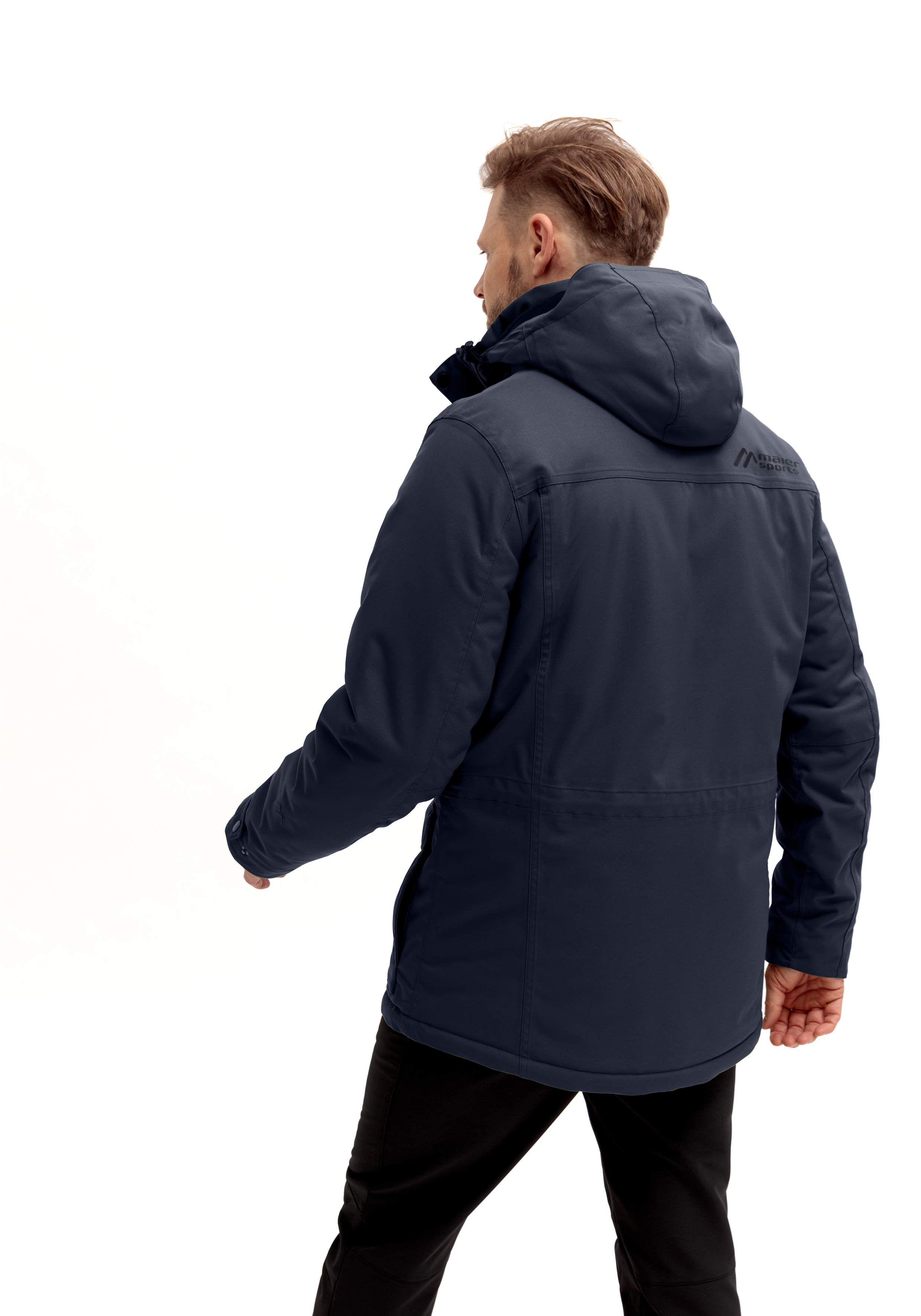 KNUTH Mantel, Jacke, Erwachsener, Mann, Person, Herrenjacke, Daunenjacke, Navy, Hoodie-less, winddicht