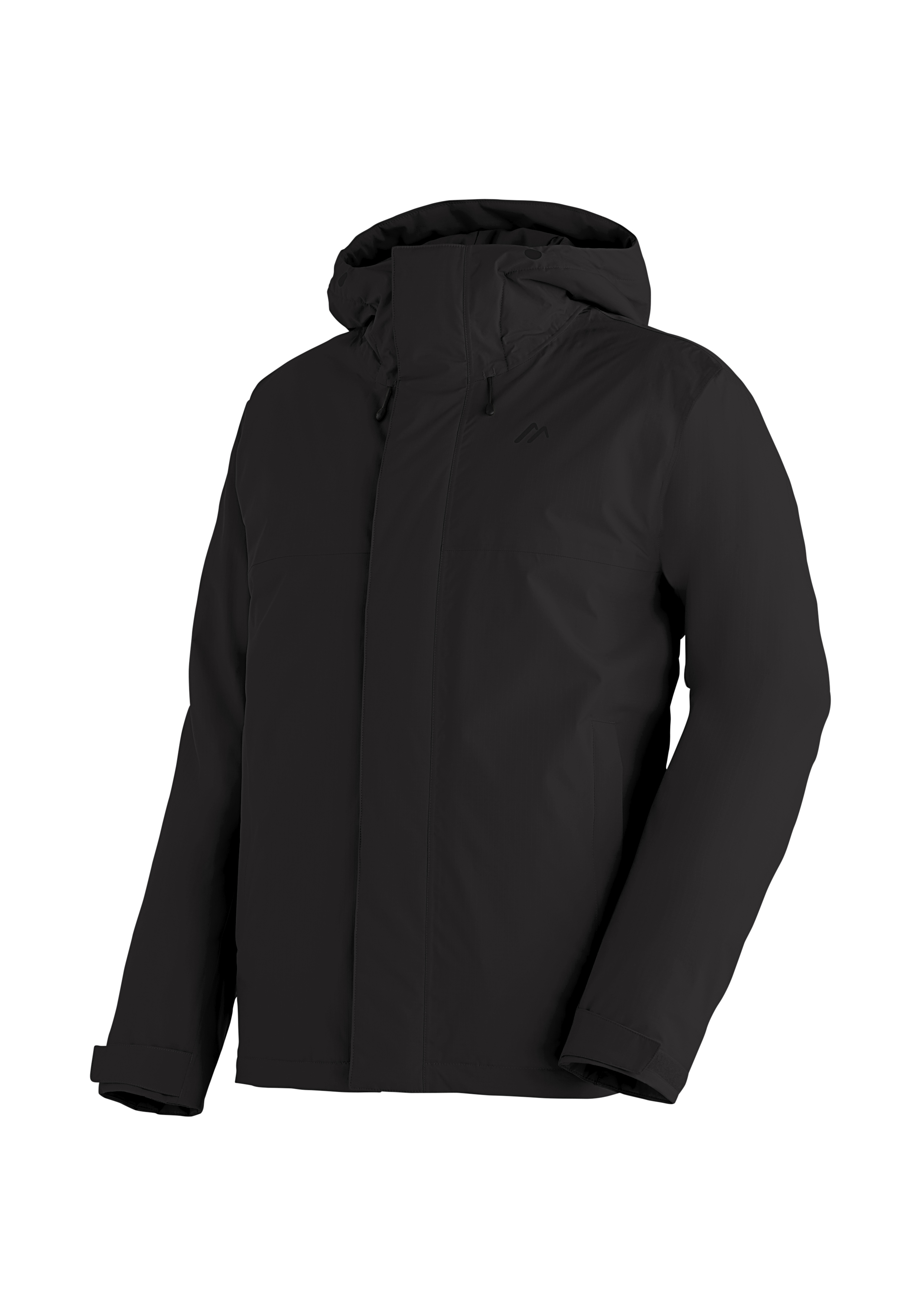 jacke, Winterjacke, Hardshell, Kapuze, schwarz