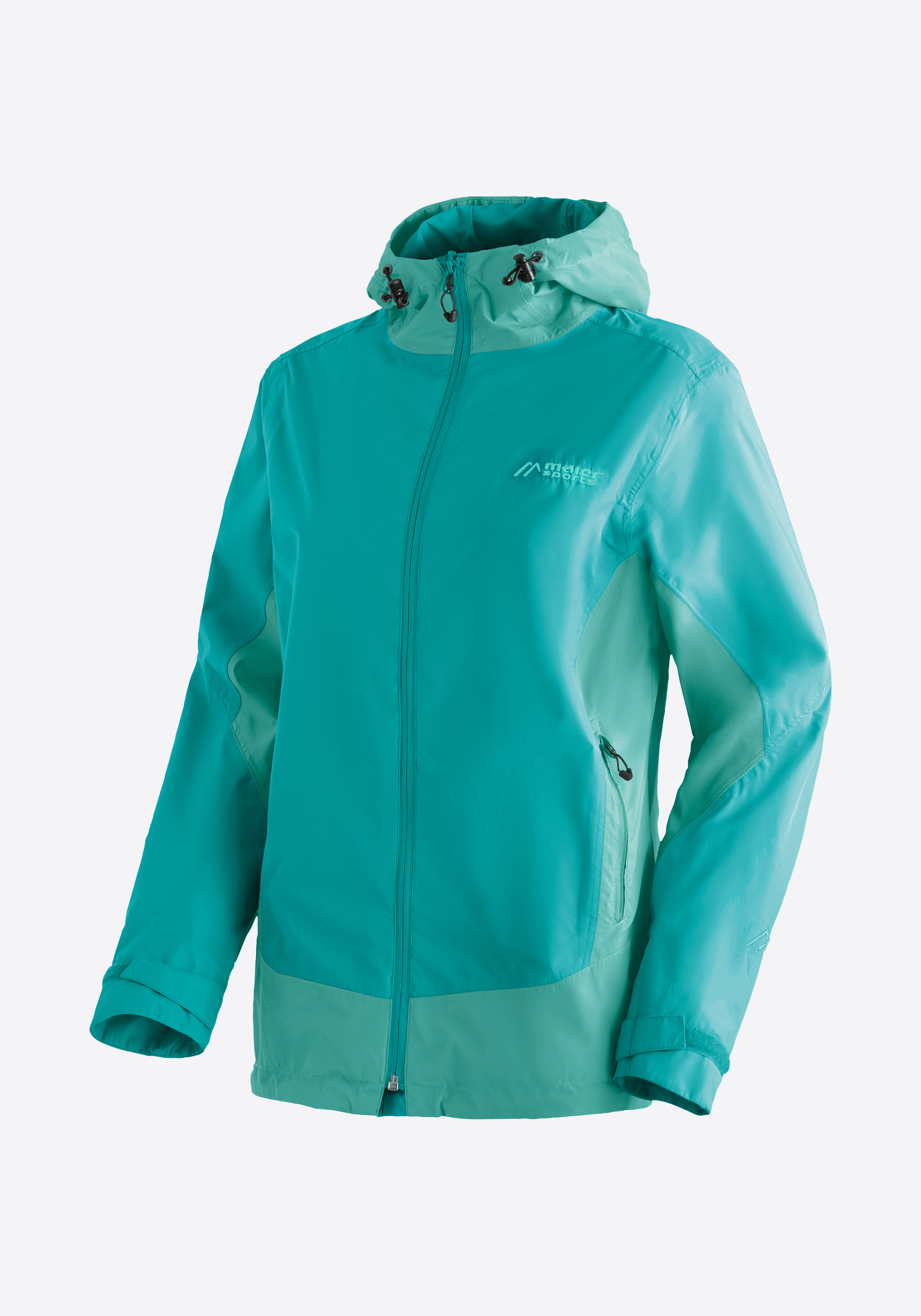 Bekleidung, Mantel, Jacke, Kapuzenpulli, Sweatshirt, Jacke, Kapuzen, Leicht, Türkis, Reißverschlusstaschen