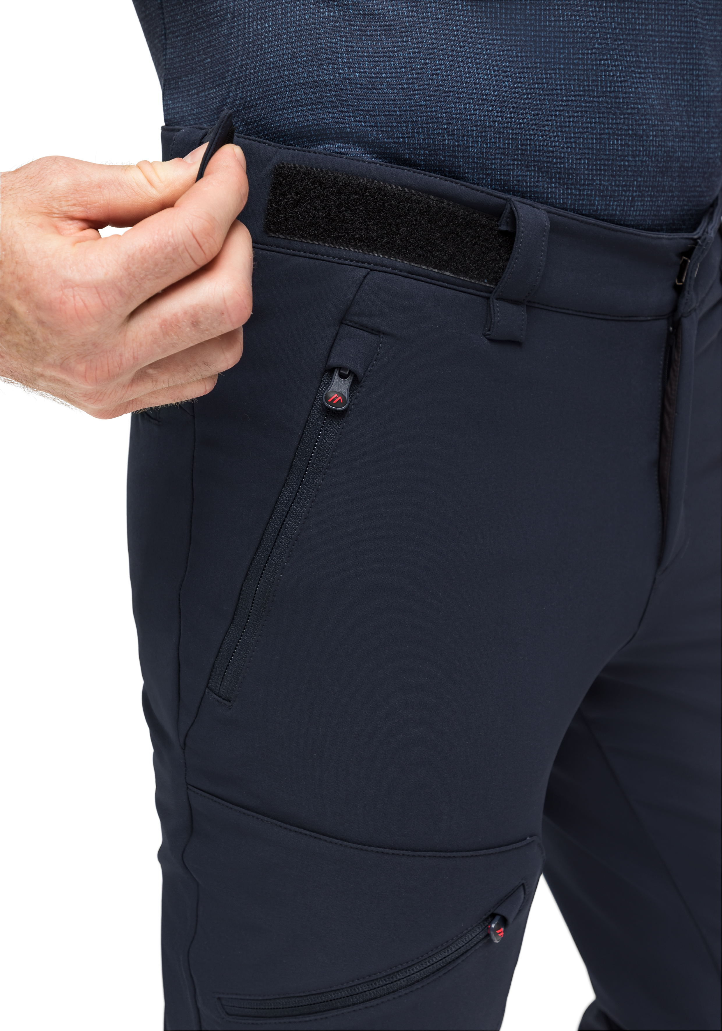 Foidit M Bekleidung, Hosen, Jeans, Hose, Hose mit Reißverschluss, Navy, Outdoor, Gürtelclip/Velcro