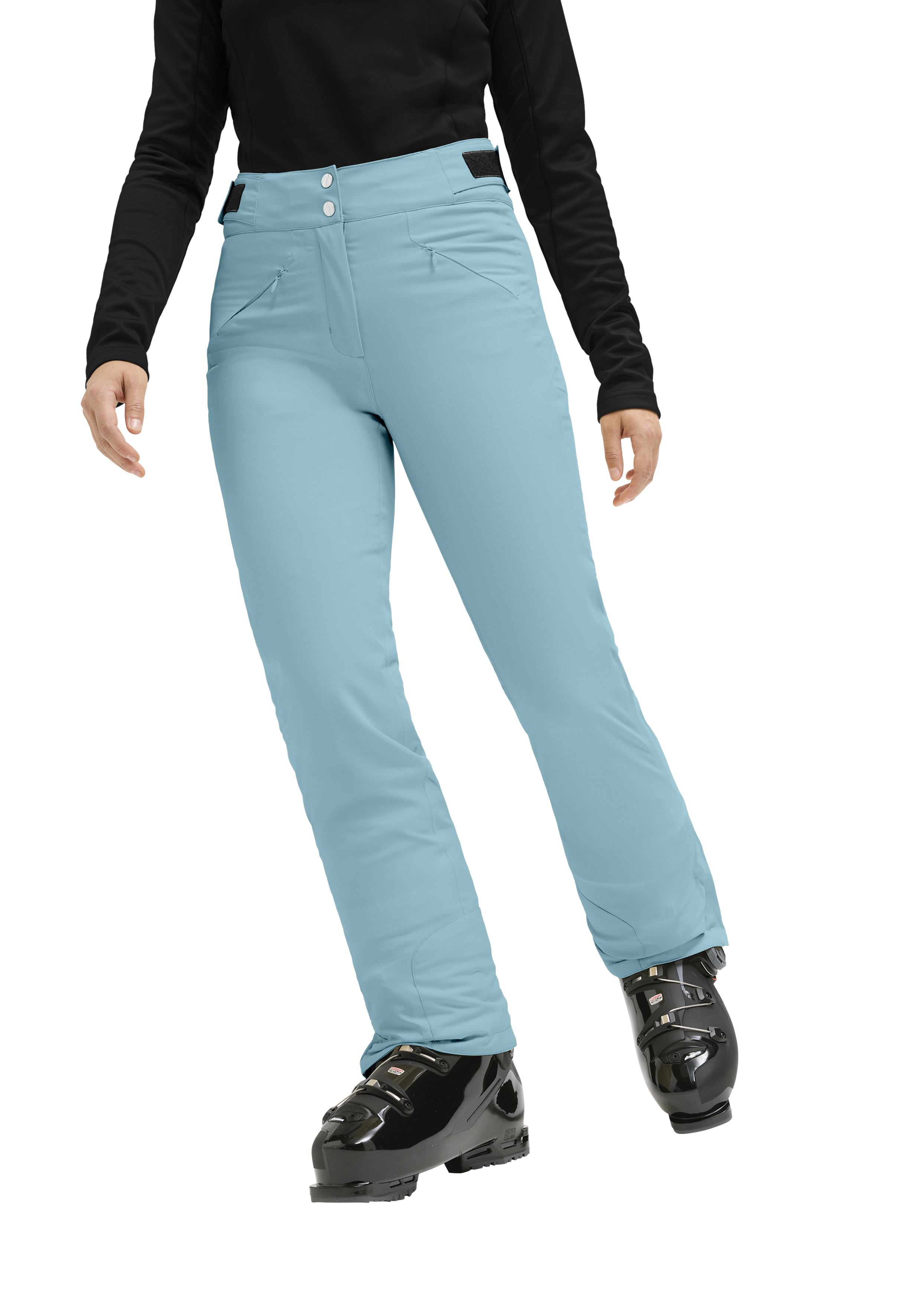 Allissia slim 3.0 Ski-Hose, Softshell, Hellblau, Taschen, Reißverschluss Fly