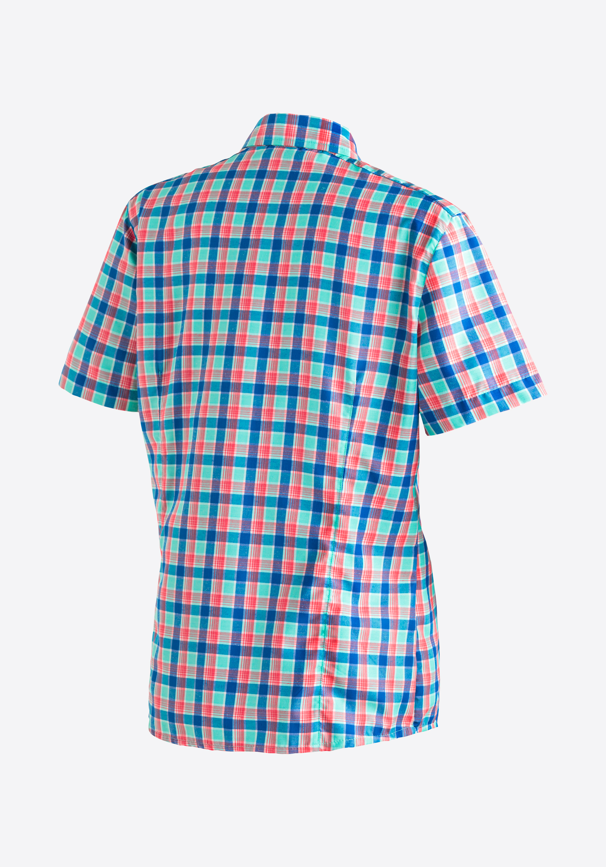 Bekleidung, Hemd, Bluse, Hemd, Kurzarm, Karierte, Bunt, Regular