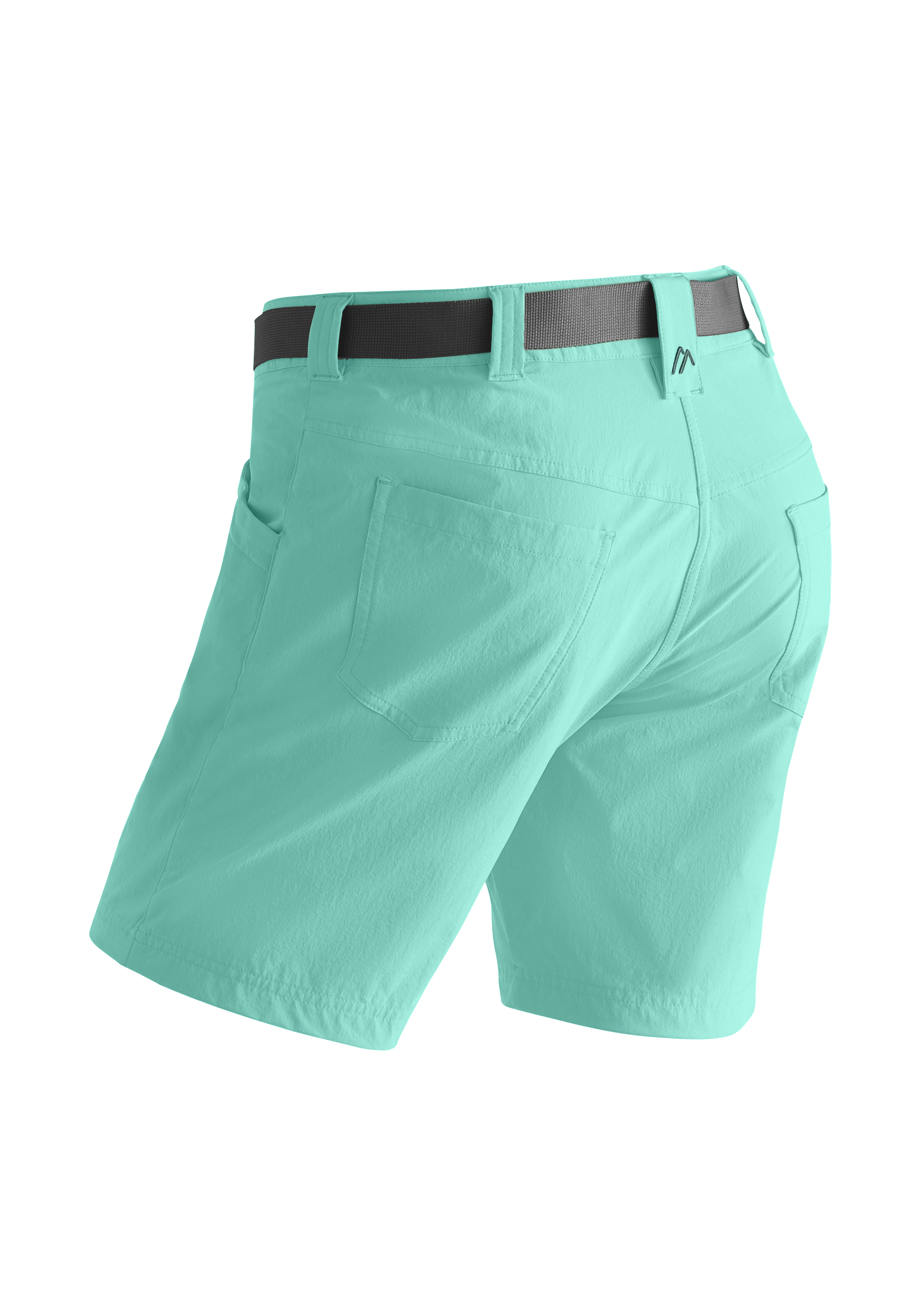 Lulaka Shorts Kurzshorts, Teal, Gummiband, Hintertasche, Backpocket