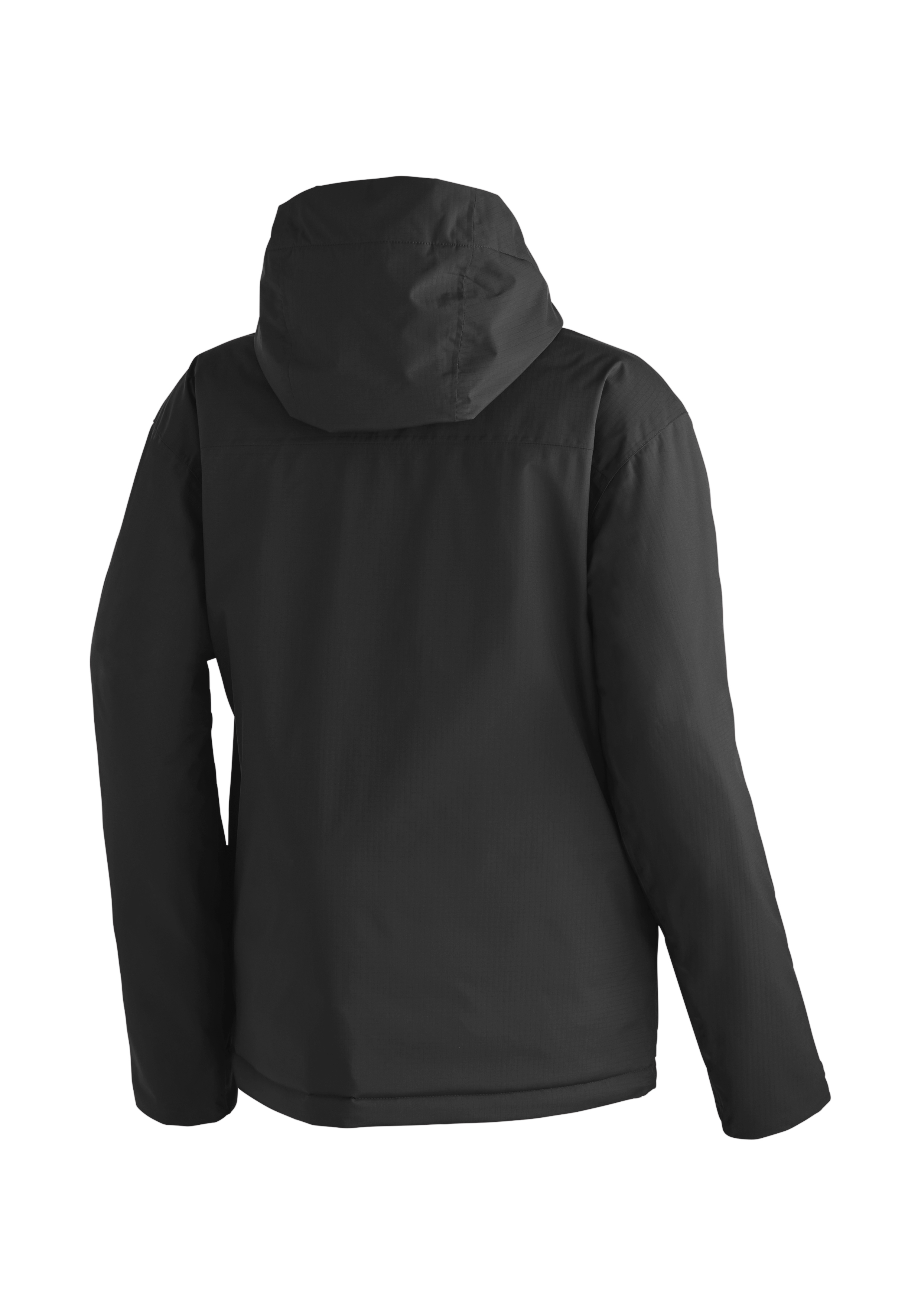 Hooded jacket, Schwarz, Langarm, Windbreaker, Rückenansicht