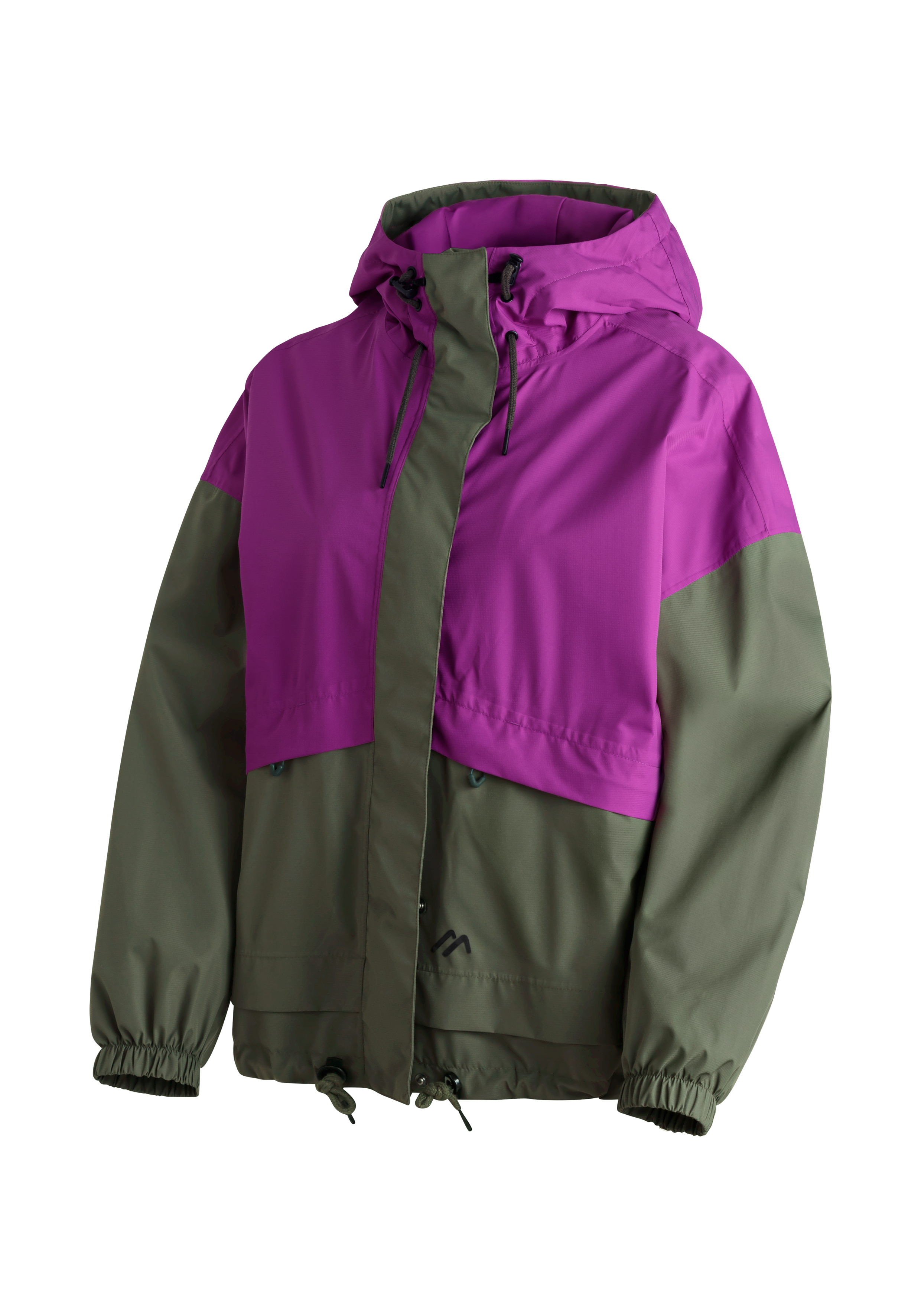 Rinken W Regenjacke, windjacke, Farbblock, Luftig, Kapuzenjacke