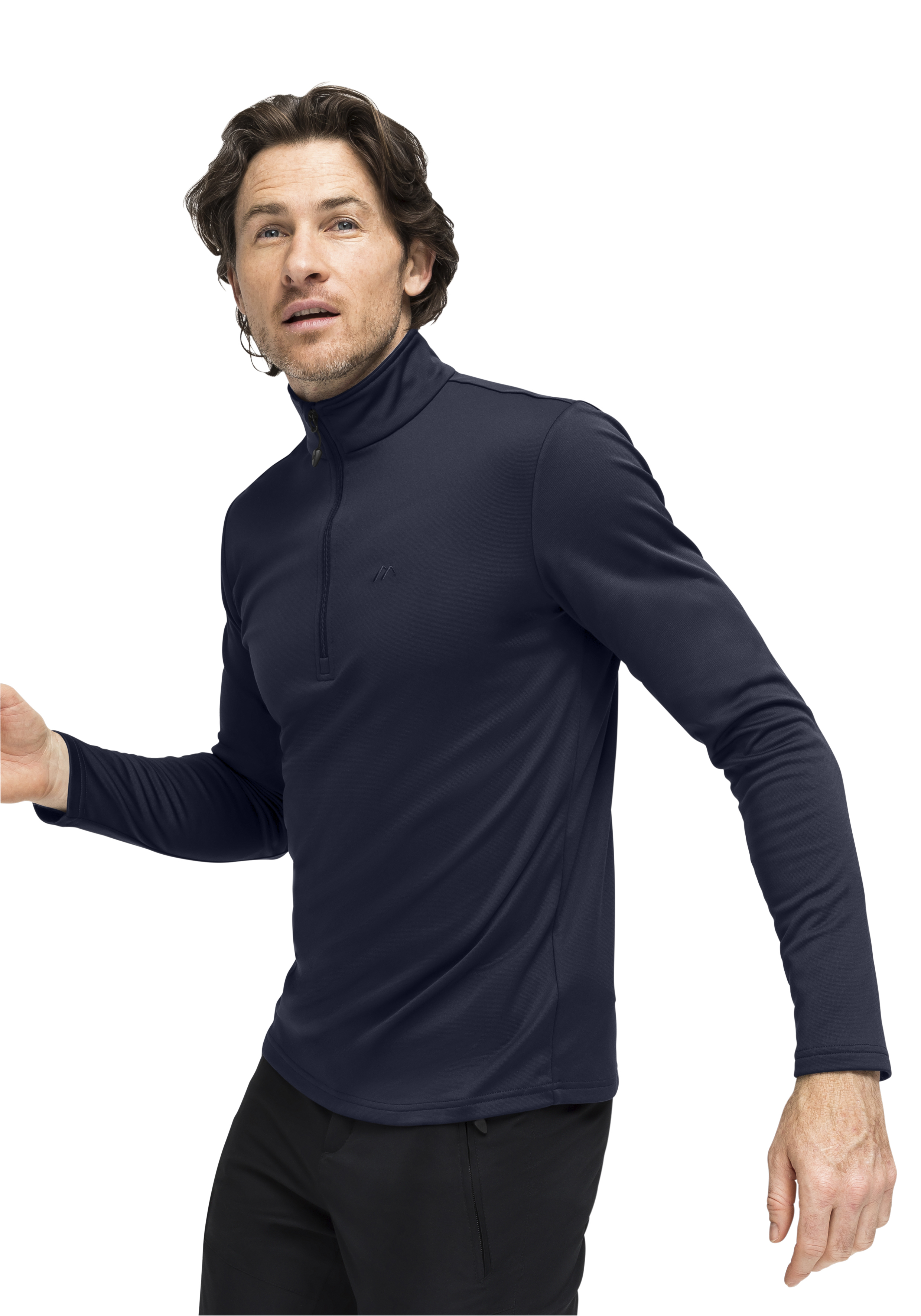 Fleece, Half-zip, Navy, Langarm, Basisschicht