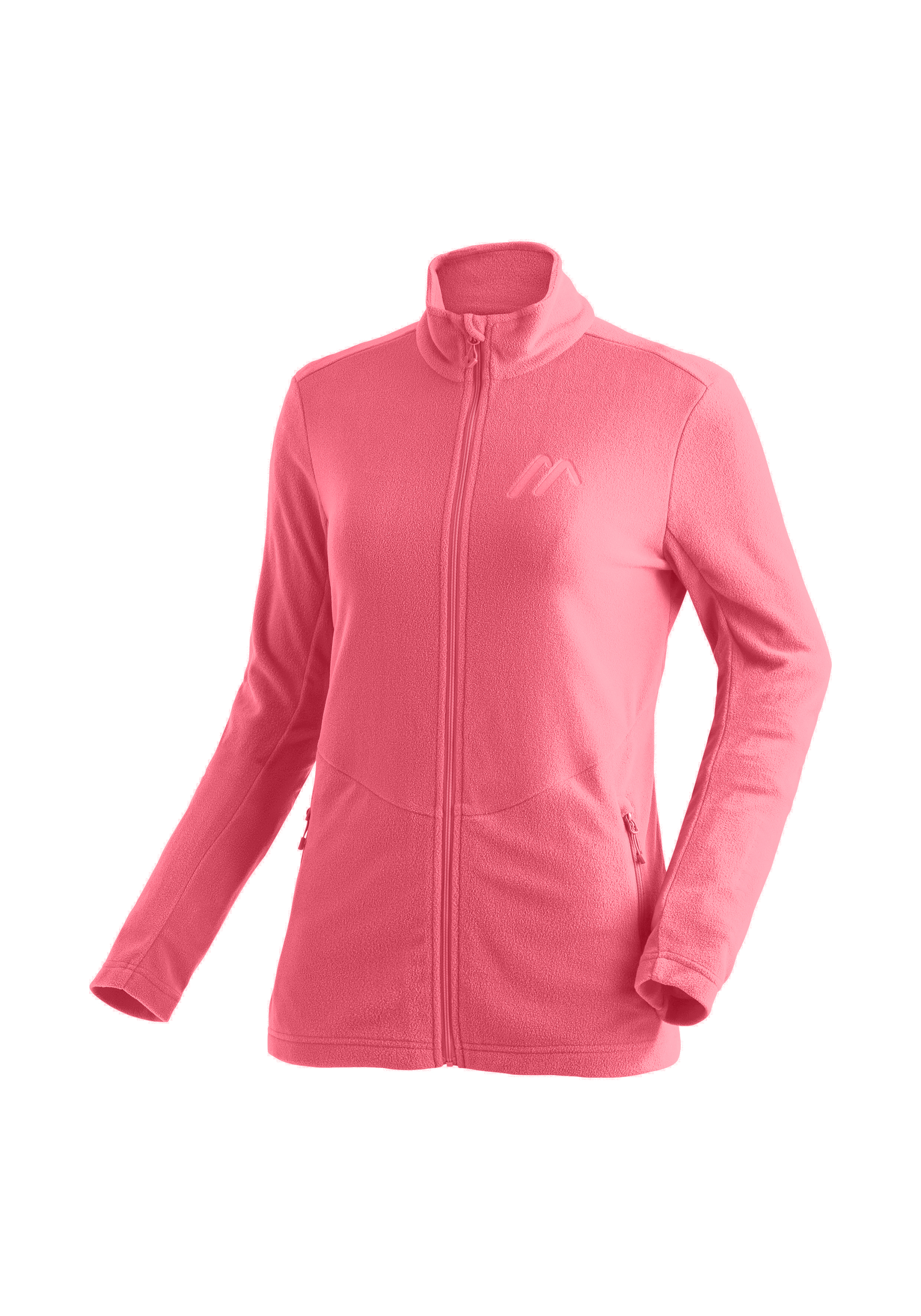 Denise Jacket W Fleecejacke, Reißverschluss, Langarm, Zweiteiliger Stehkragen, Rosa