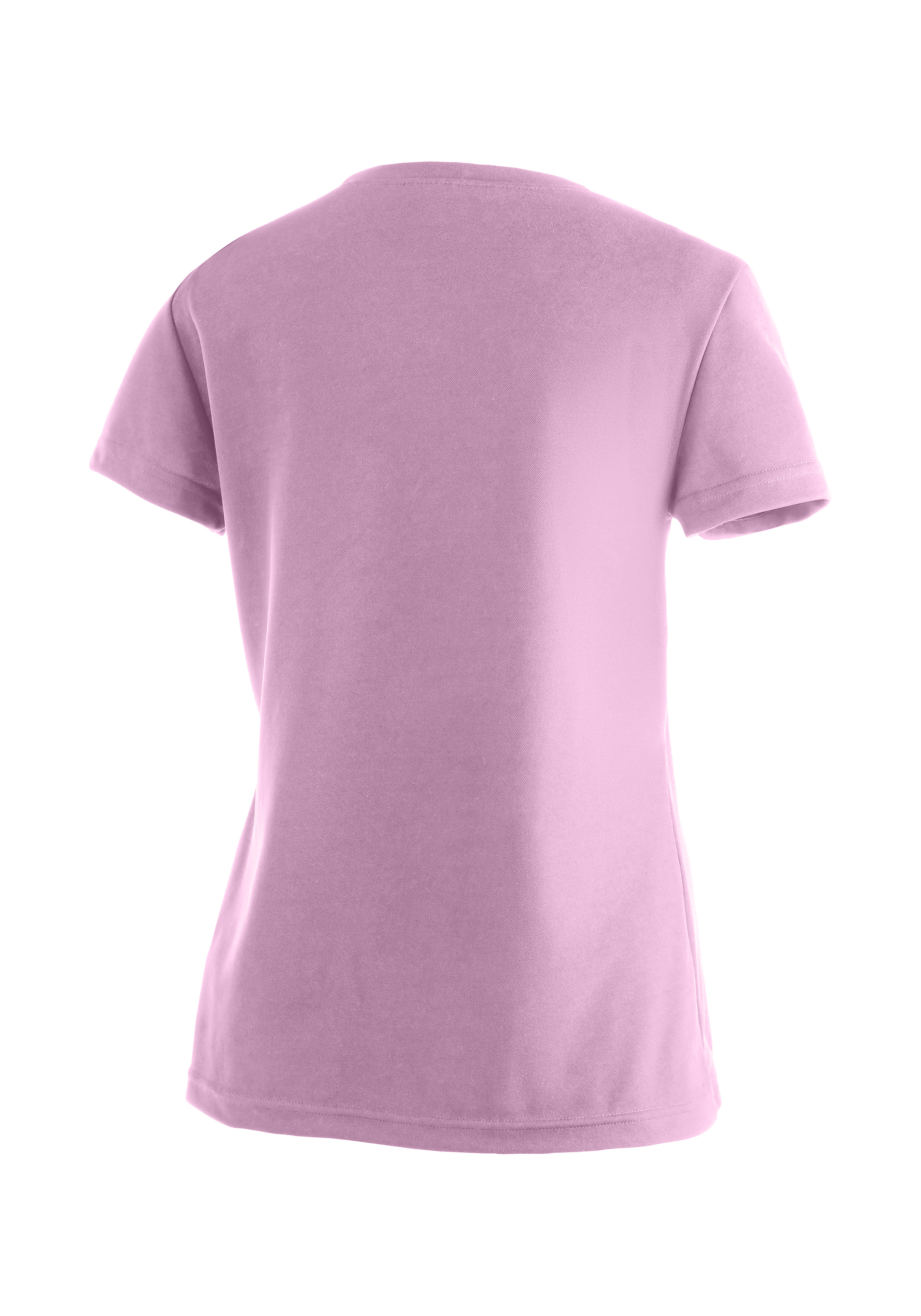 T-Shirt, Kurzarm, Uni-Farbe, Violett, Baumwolle