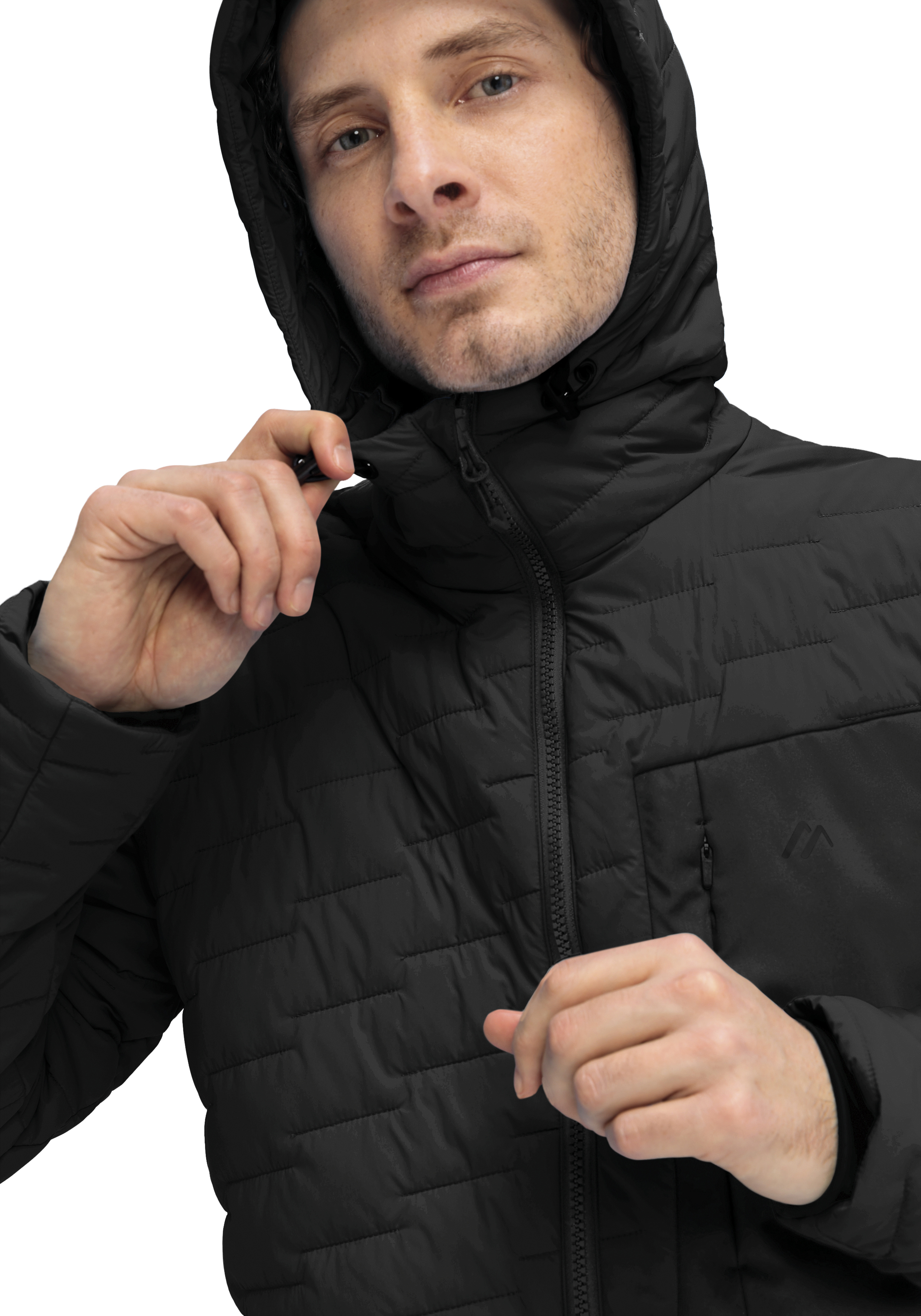 Bekleidung, Mantel, Jacke, Kapuzenpulli, Kapuze, Jacke, Steppjacke, Hoodie, Reißverschluss, schwarz, Dünne Jacke, Steppjacke, Hoodie-Jacke, Reißverschluss, Schwarz