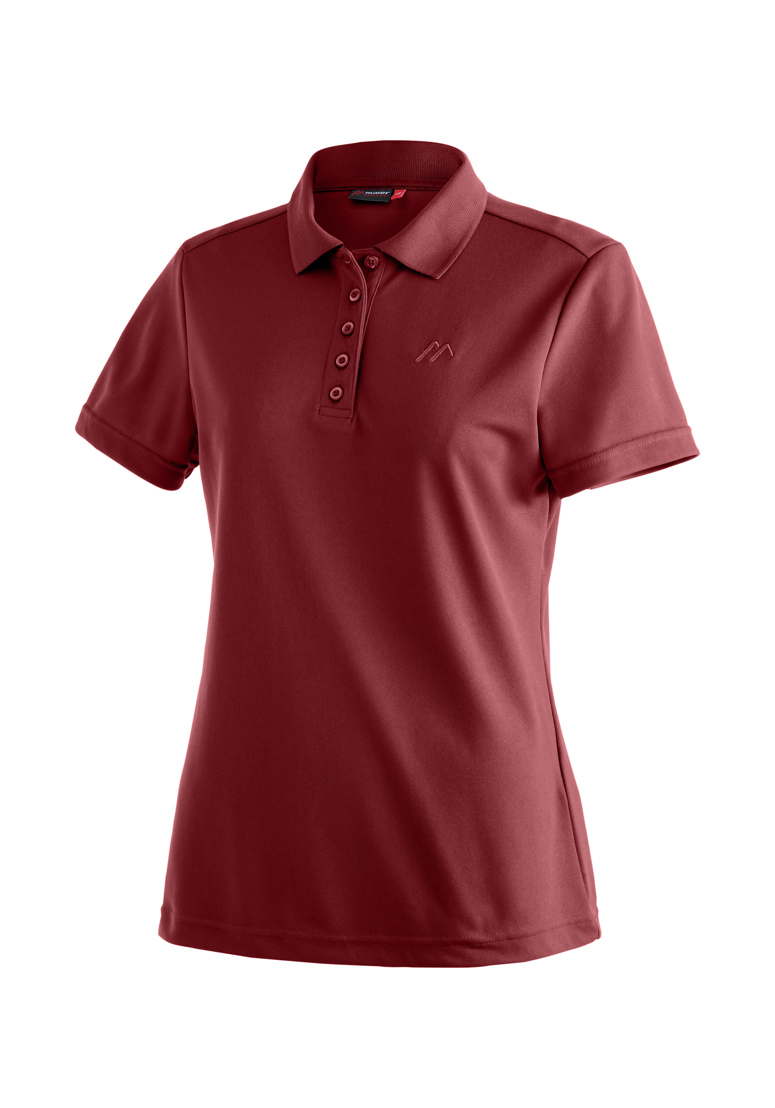 Ulrike Polo-Shirt, Poloshirt, Kurzarm, Rot, Kragenpolo