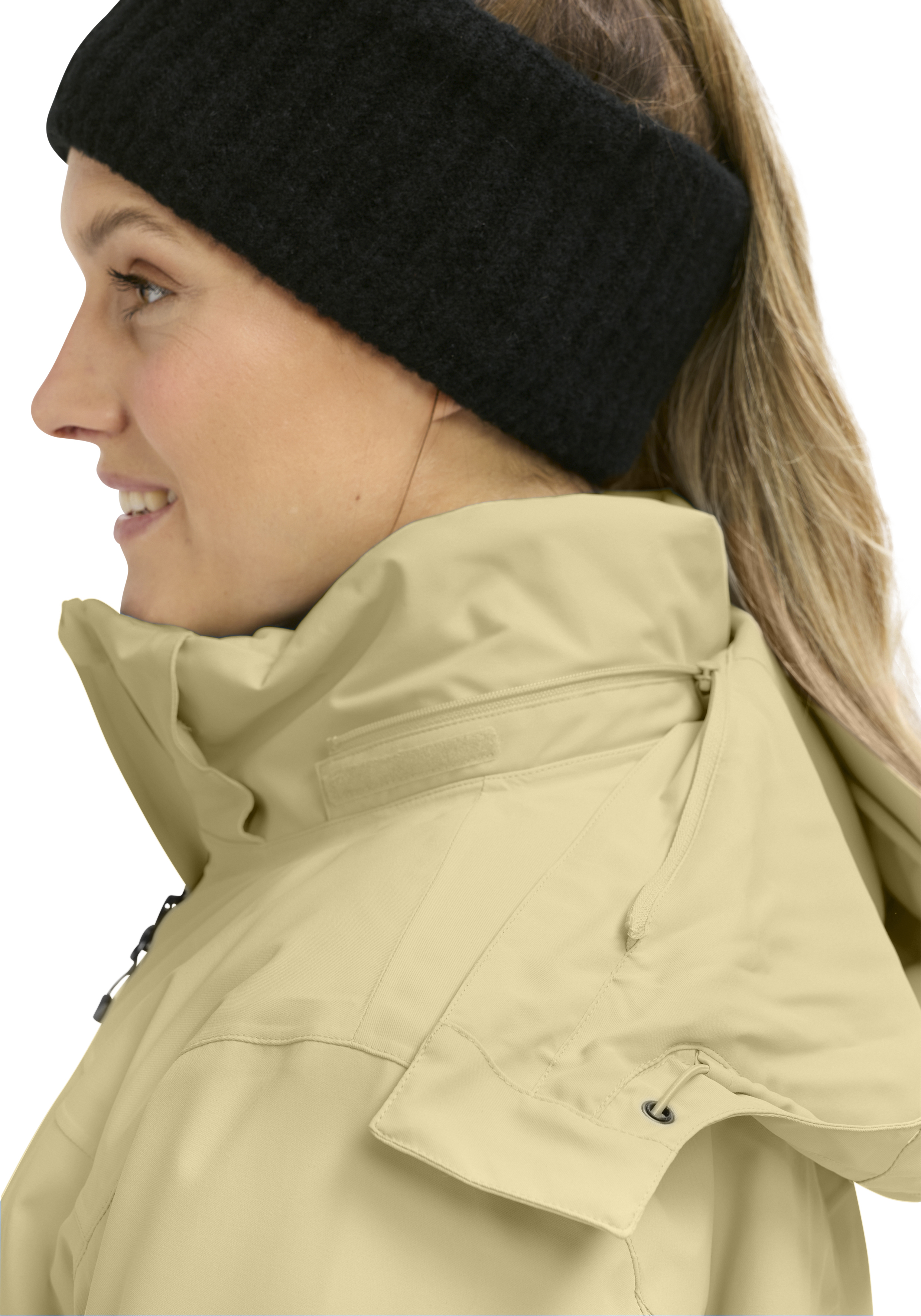 Mütze, Stirnband, Jacke, Beige, Outerwear