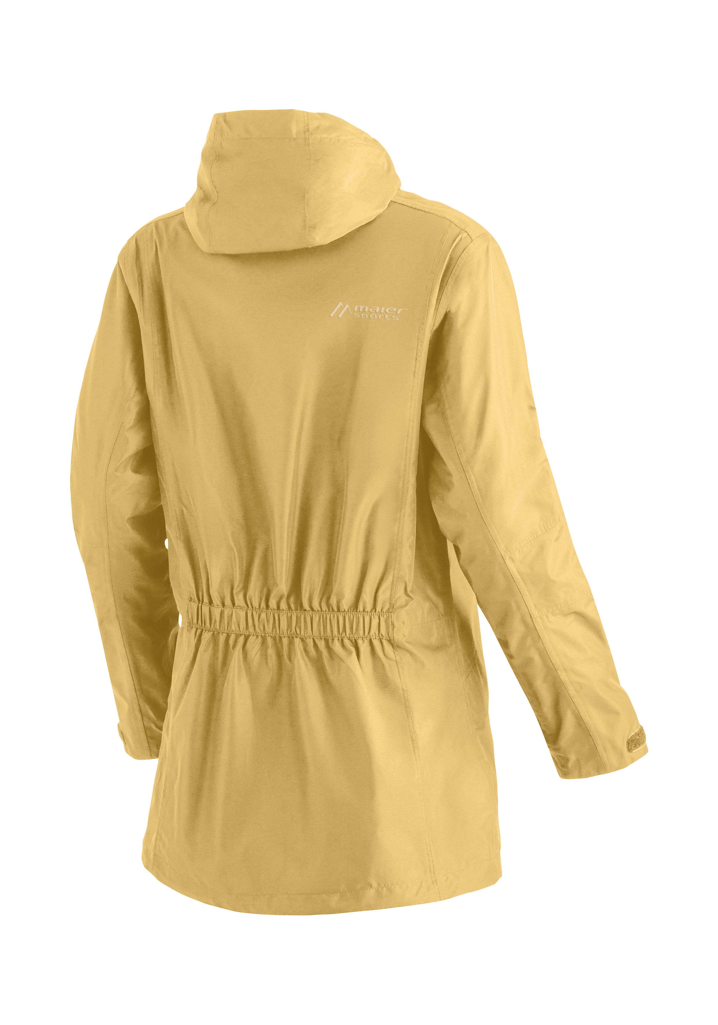 Regenjacke, Hardshell, Windjacke, Kapuze, elastischer Taillengürtel