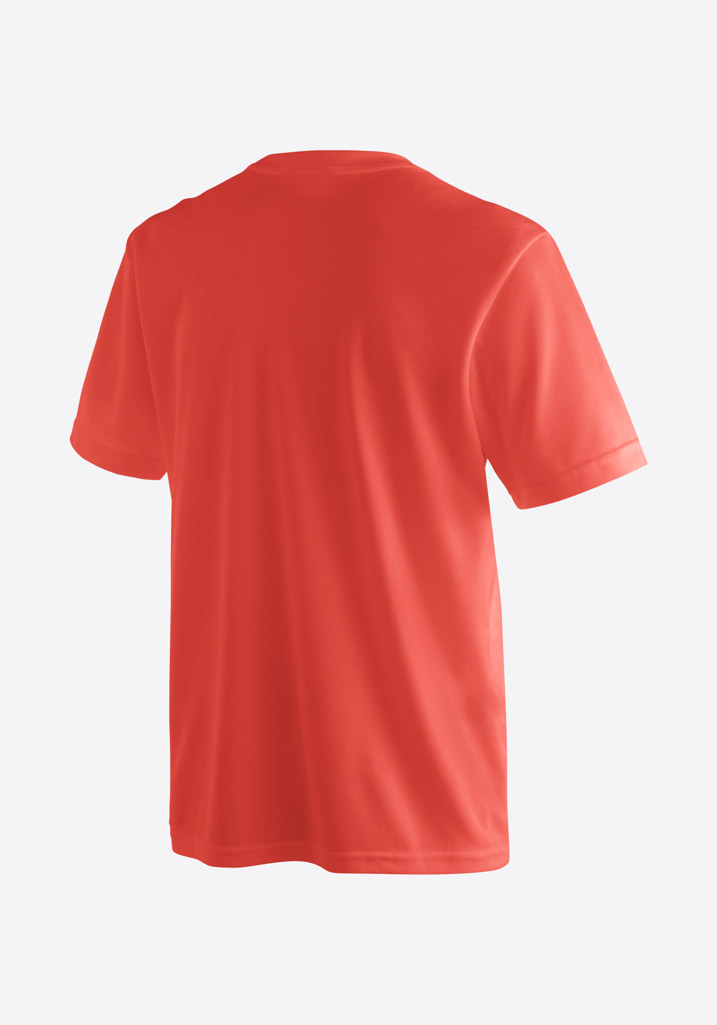 Walter Bekleidung, T-shirt, T-Shirt, Short sleeves, Solid color, Coral, Crew neck
