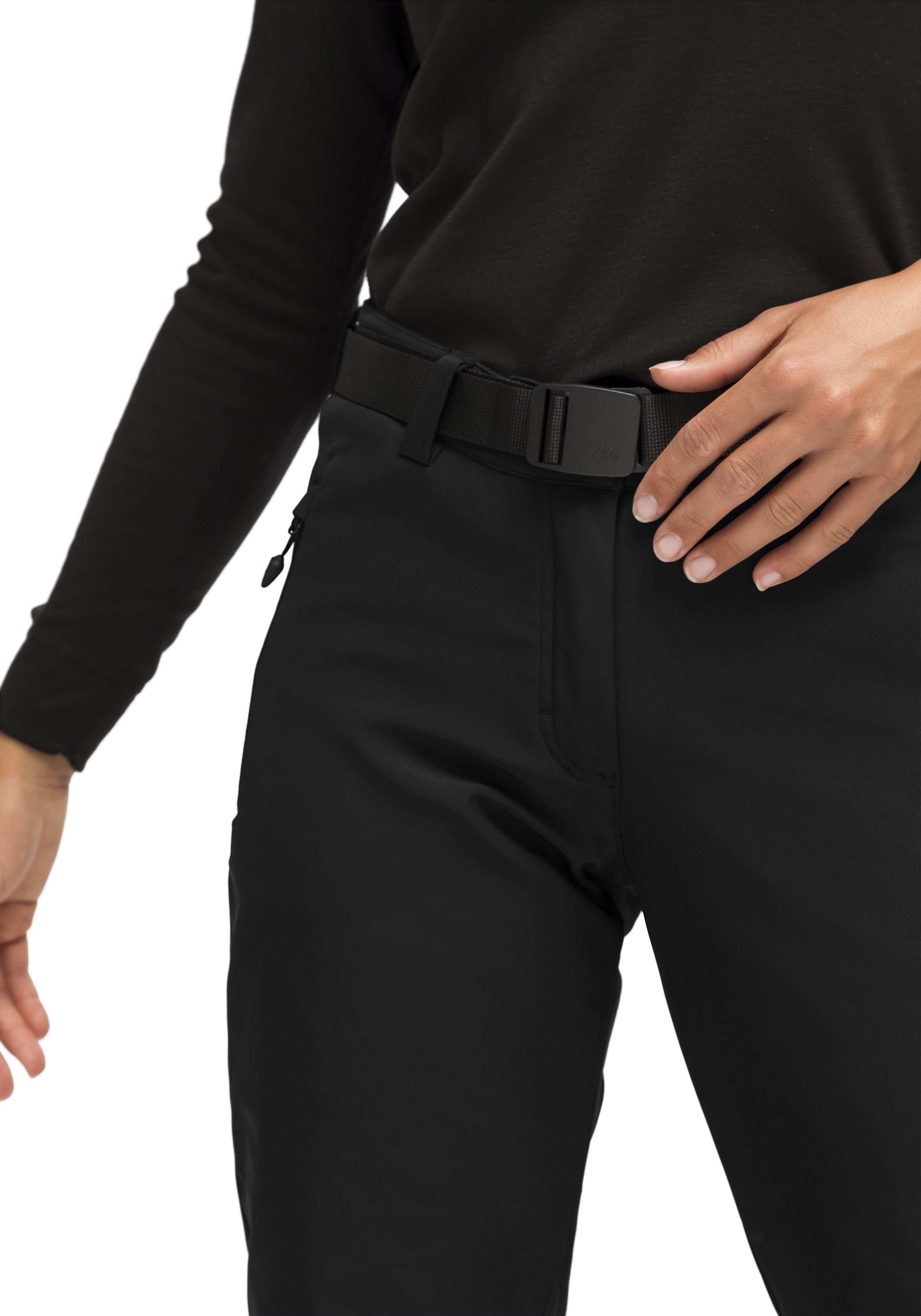 Tech Pants W Gürtel, Schwarz, Taille, Hose, Befestigung