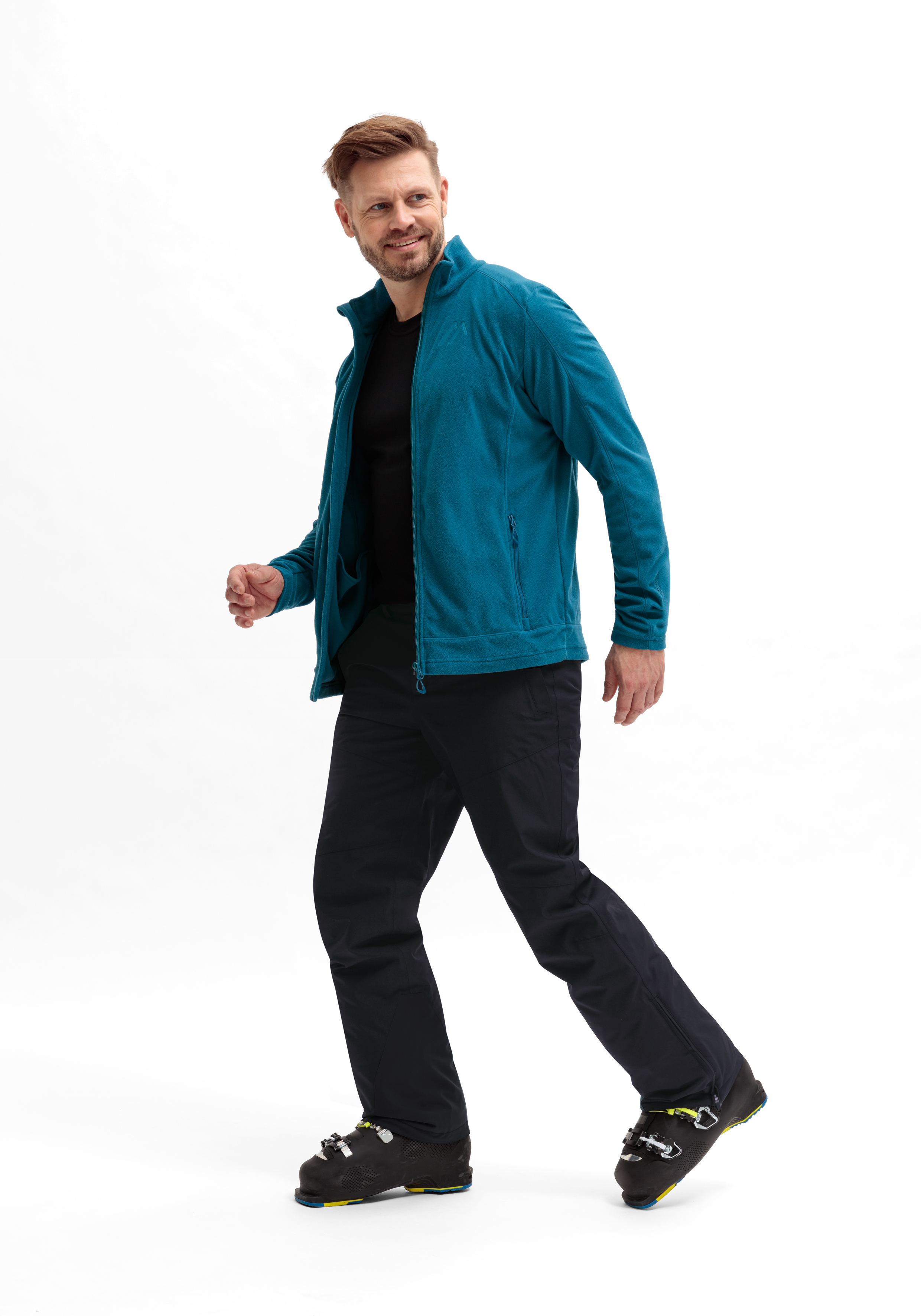 Majelletta 2.0 M jacke, fleece, teal, reissverschluss, sportbekleidung