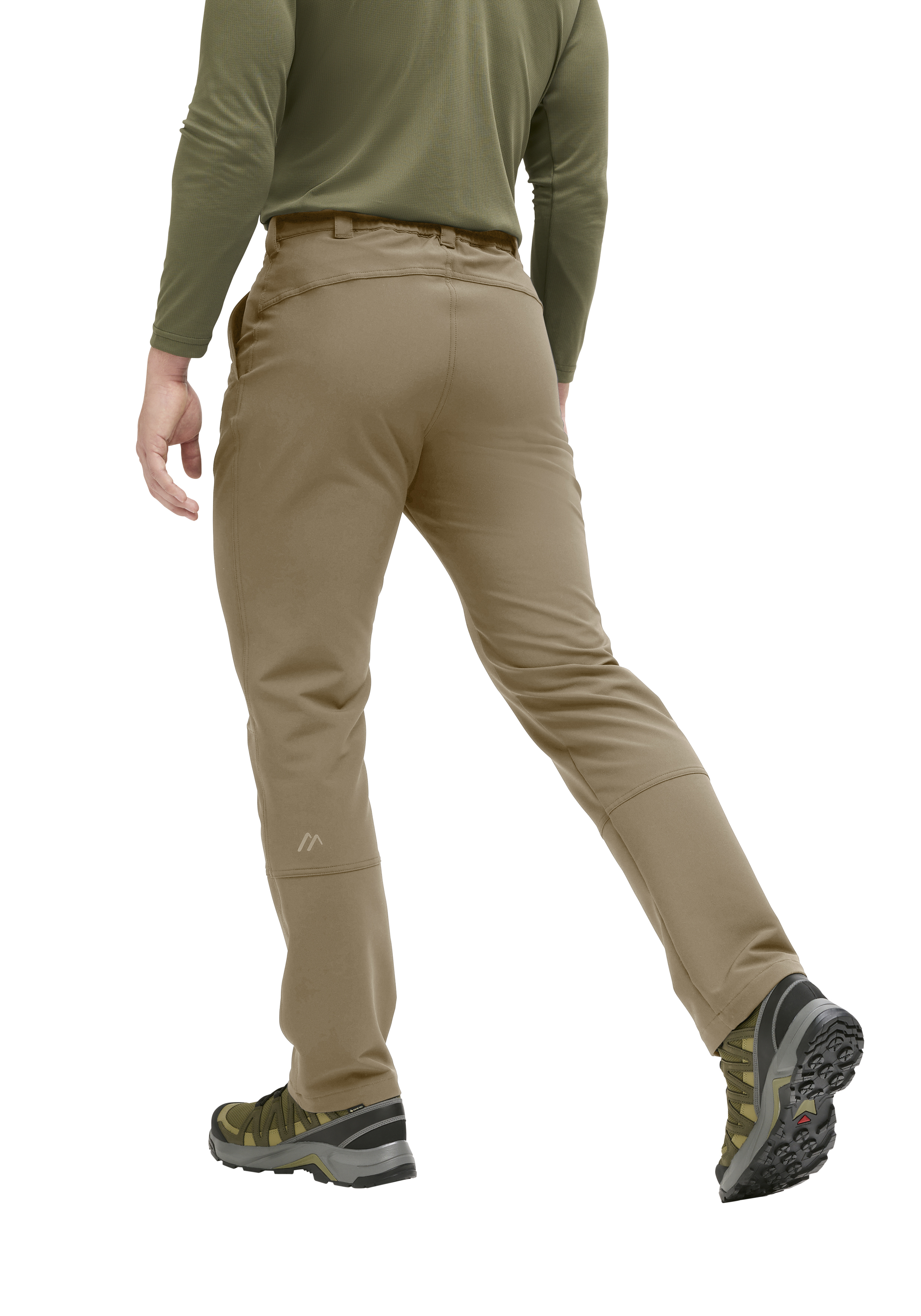 Essential Flex M Hose, Outdoor, Kletterhose, Beige, Flecktarn grün