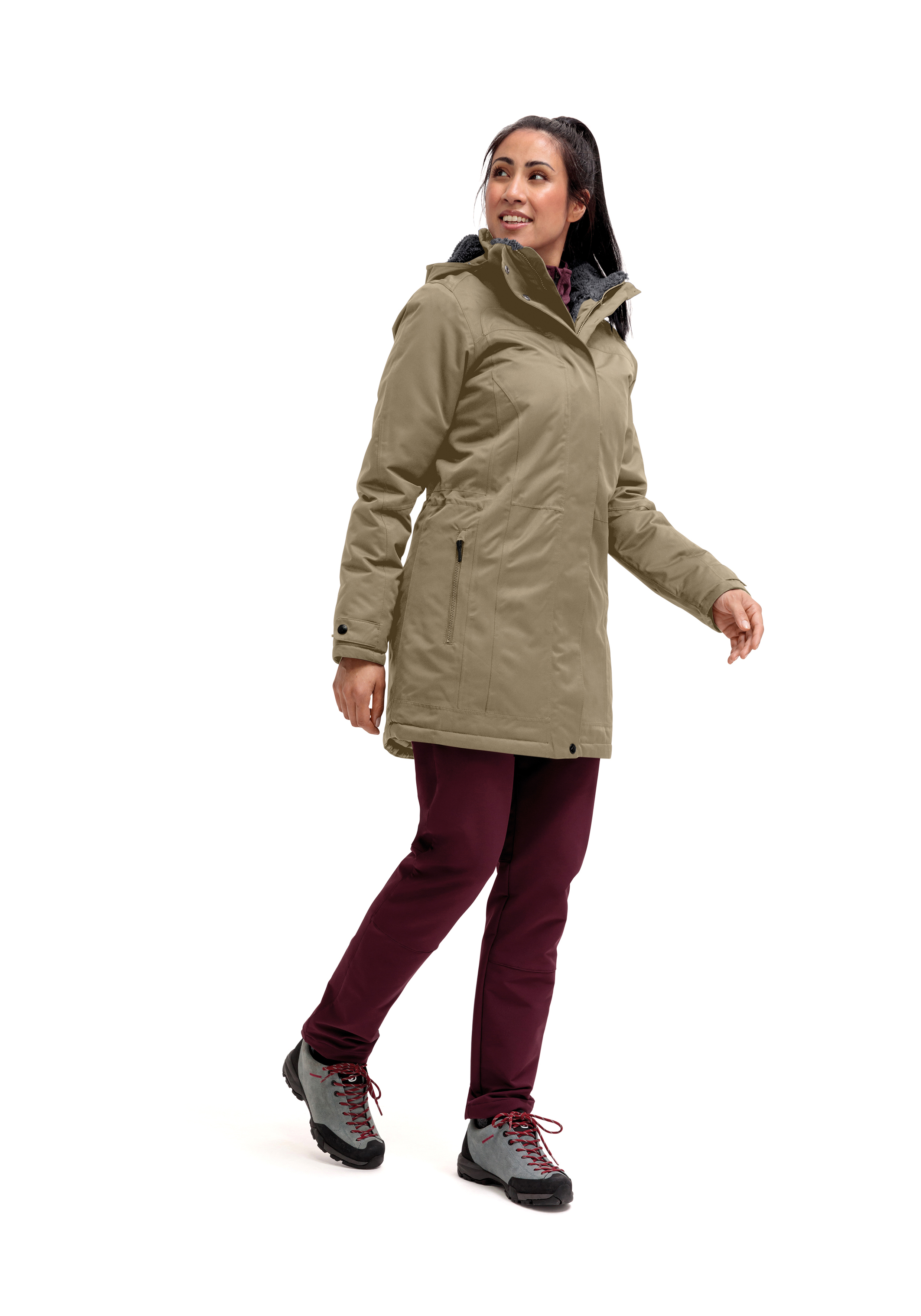 LISA 2.1 Bekleidung, Mantel, Jacke, Person, Mantel, Jacke, Person, Schuh, jacke, anorak, taillierte jacke, mantel, khaki
