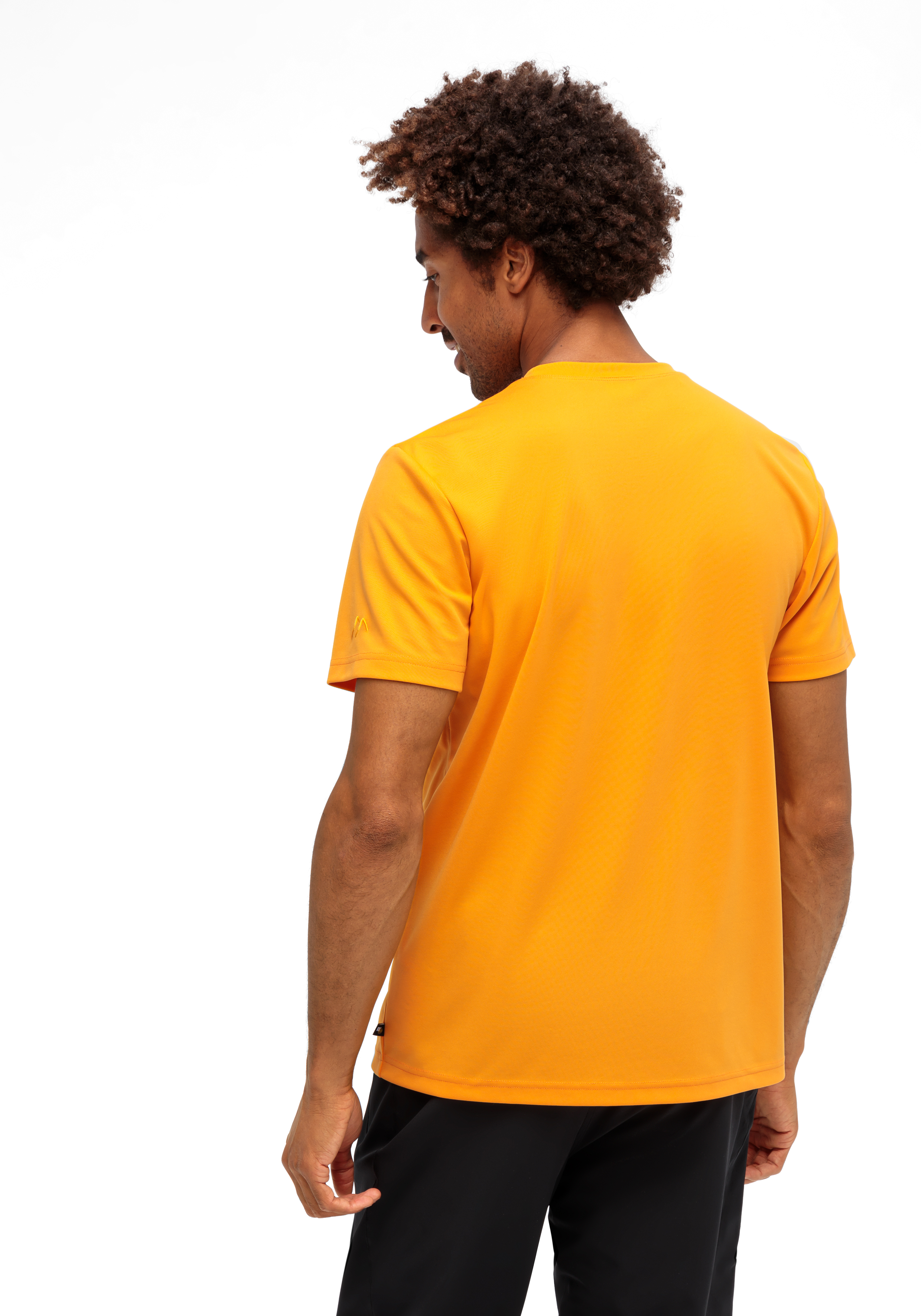 T-Shirt, Kurze Ärmel, Orange, Unifarben, Alltagstauglich