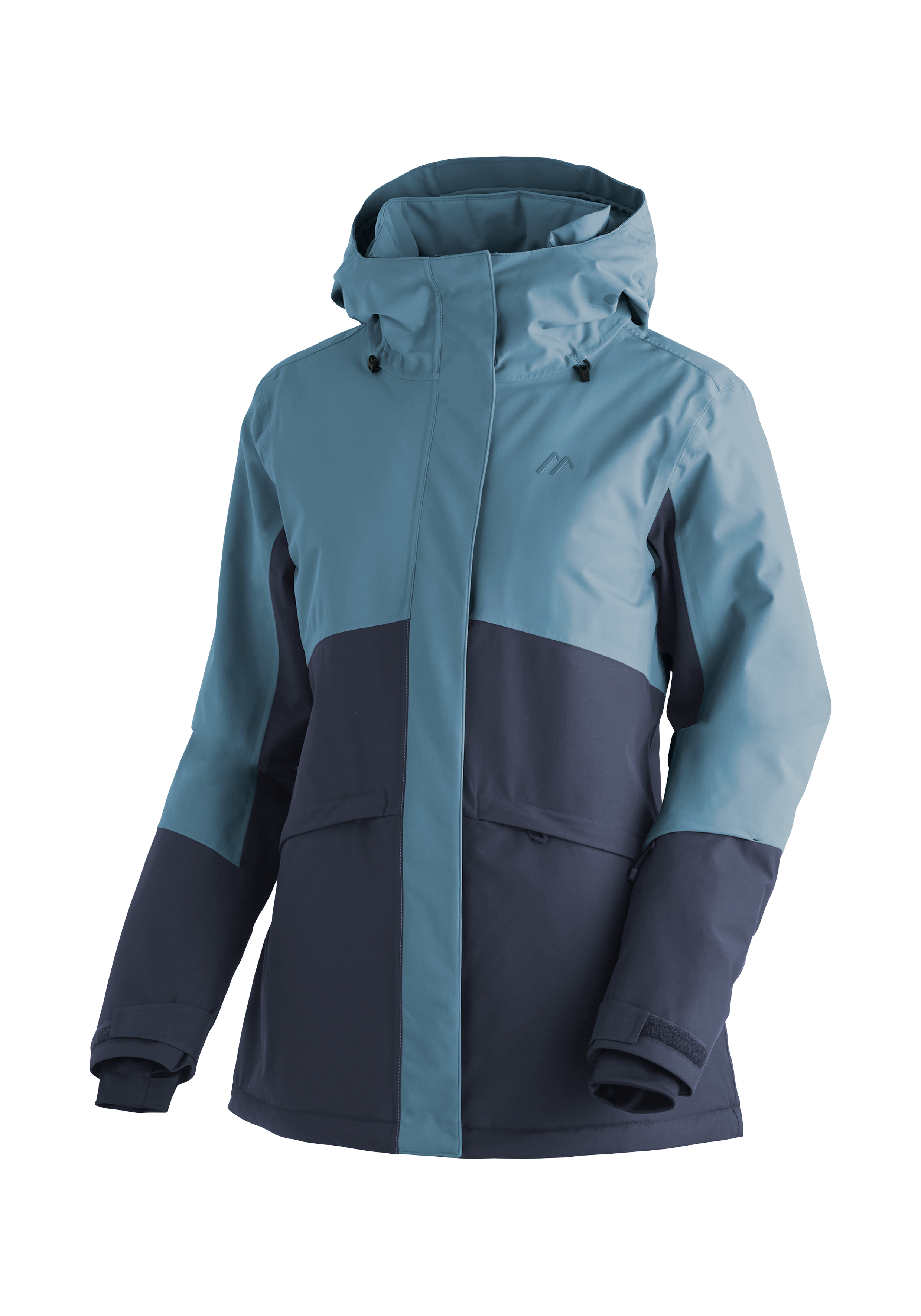 Poiana Regenjacke, Hardshell, Dreifarb, Kapuze, Aufbau Taschen