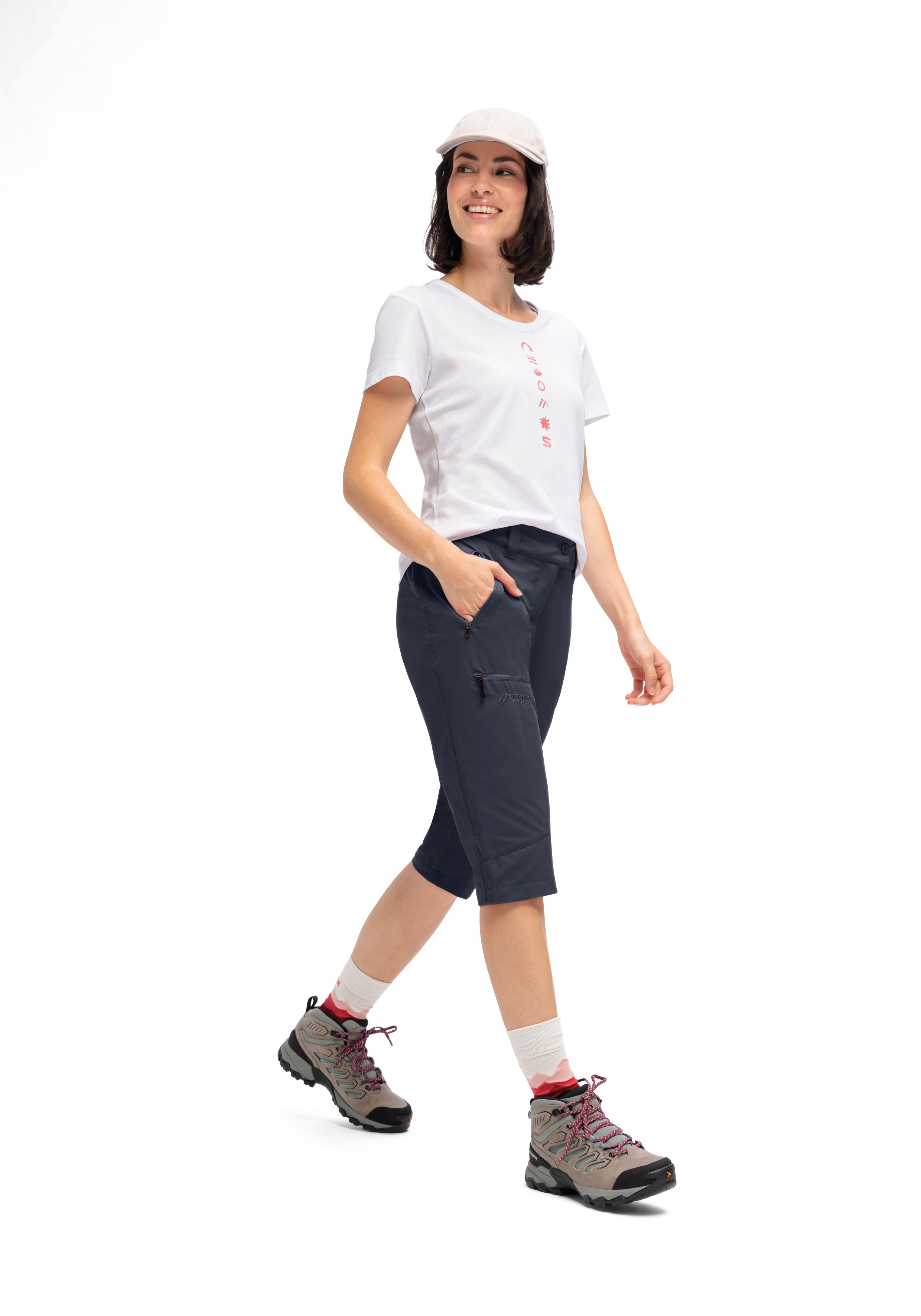 Lulaka Capri Loop Kurze Hose, Schuh, Sneaker, Person, Hut, Kurze Hose, Schuh, Sneaker, Person, Gesicht