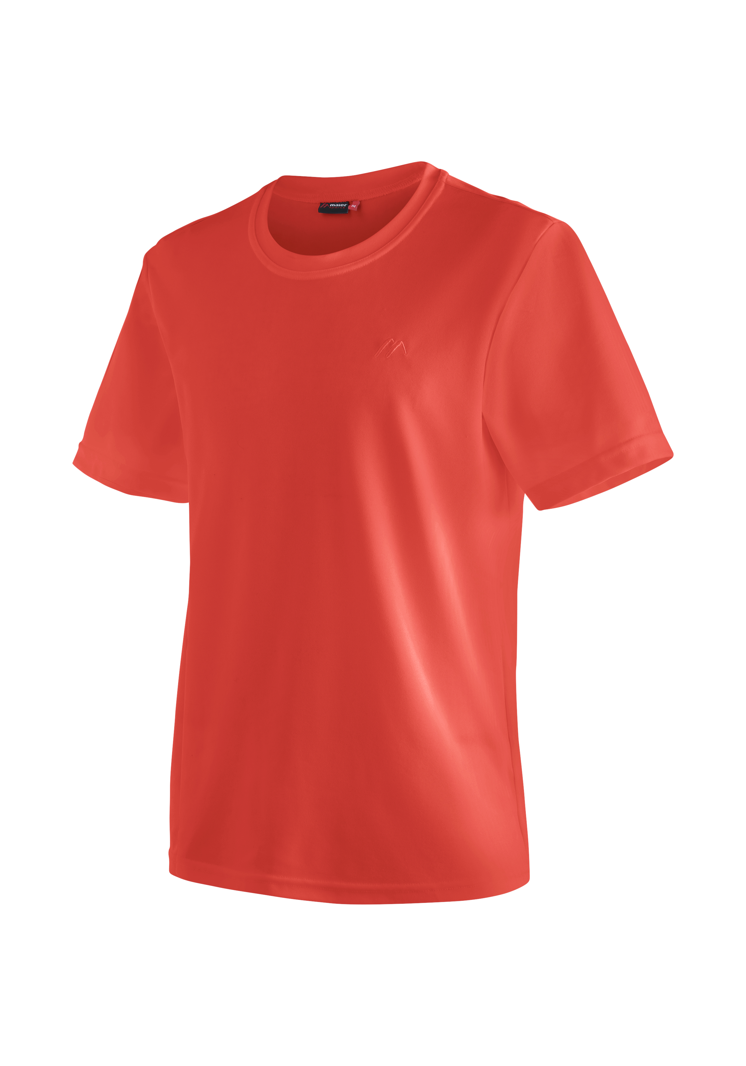 Walter Bekleidung, T-shirt, Hemd, T-shirt, Kurzärmelig, Sportuniform, Rundhals, Material: Polyester, T-Shirt, Kurzarm, Rundhals, Einfarbig, Koralle