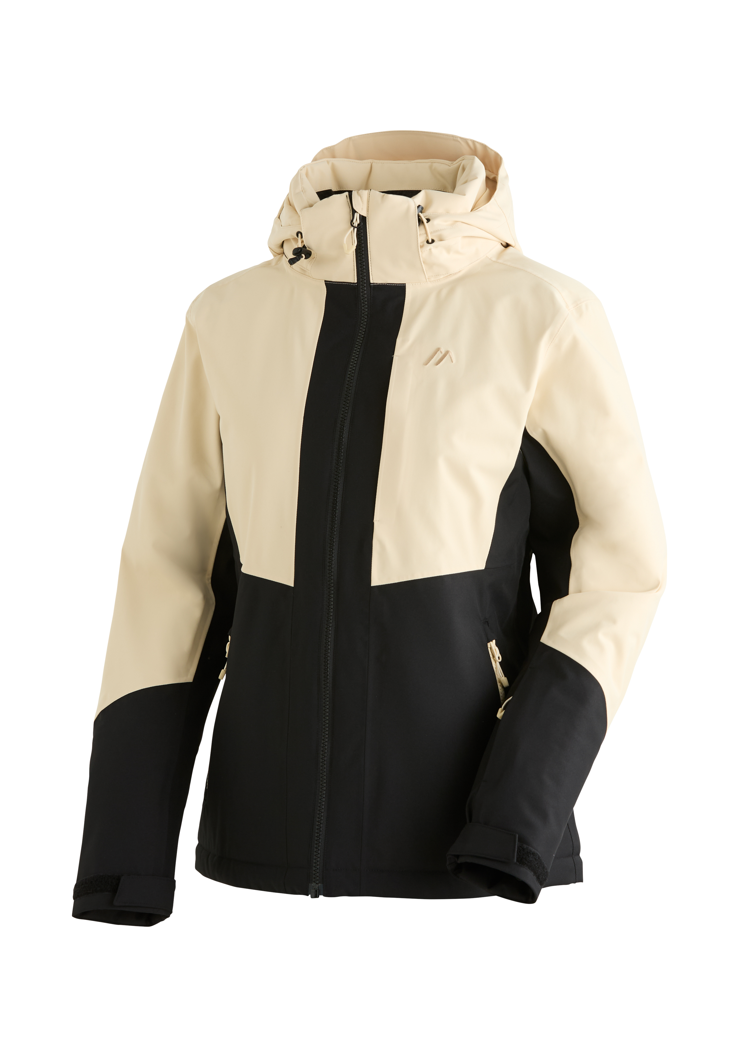 JANA Jacke, Herrenjacke, Softshell, Beige-Schwarz, Wasserabweisend