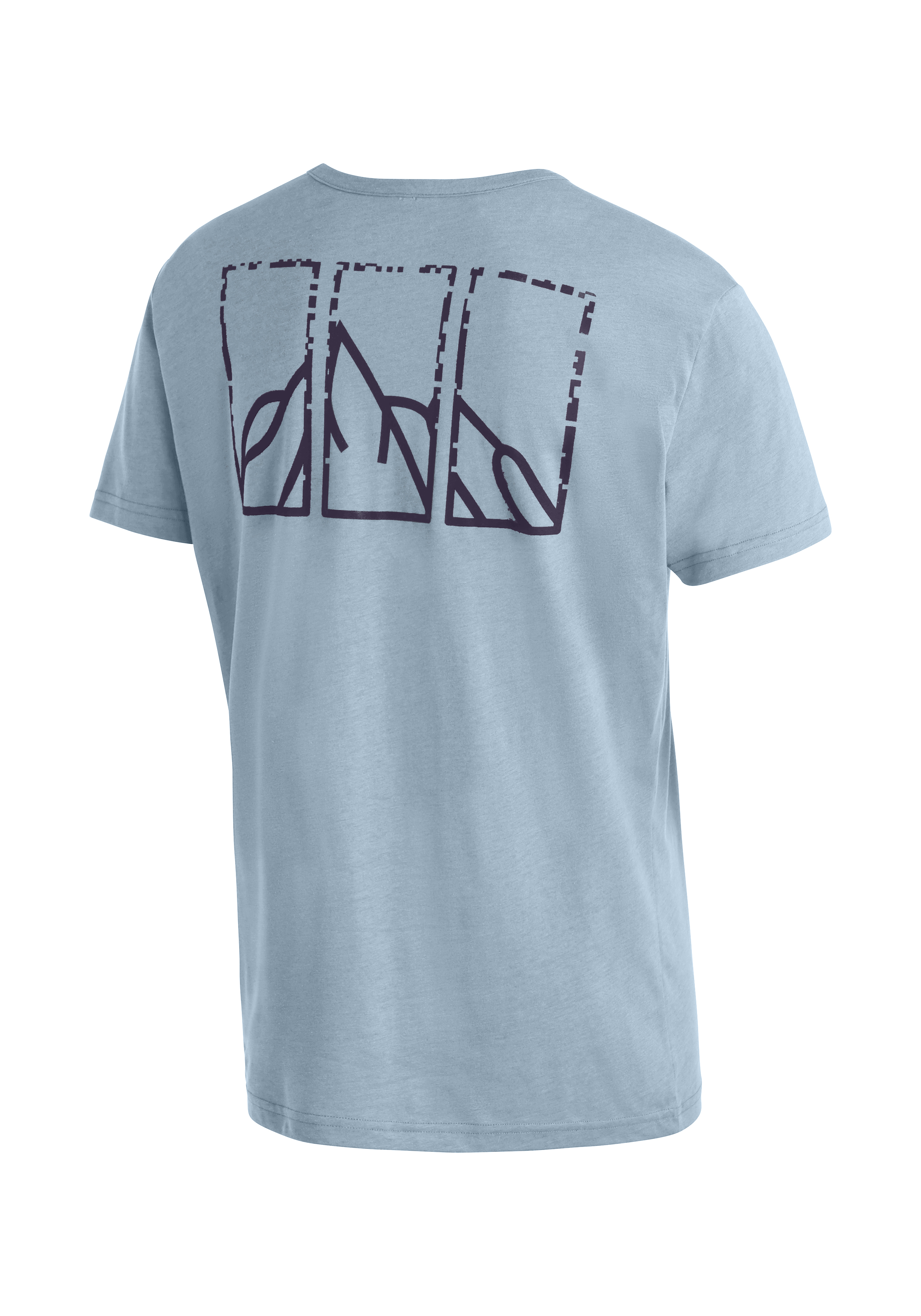 T-Shirt, Short sleeves, Light blue, Graphic print, Abstract design