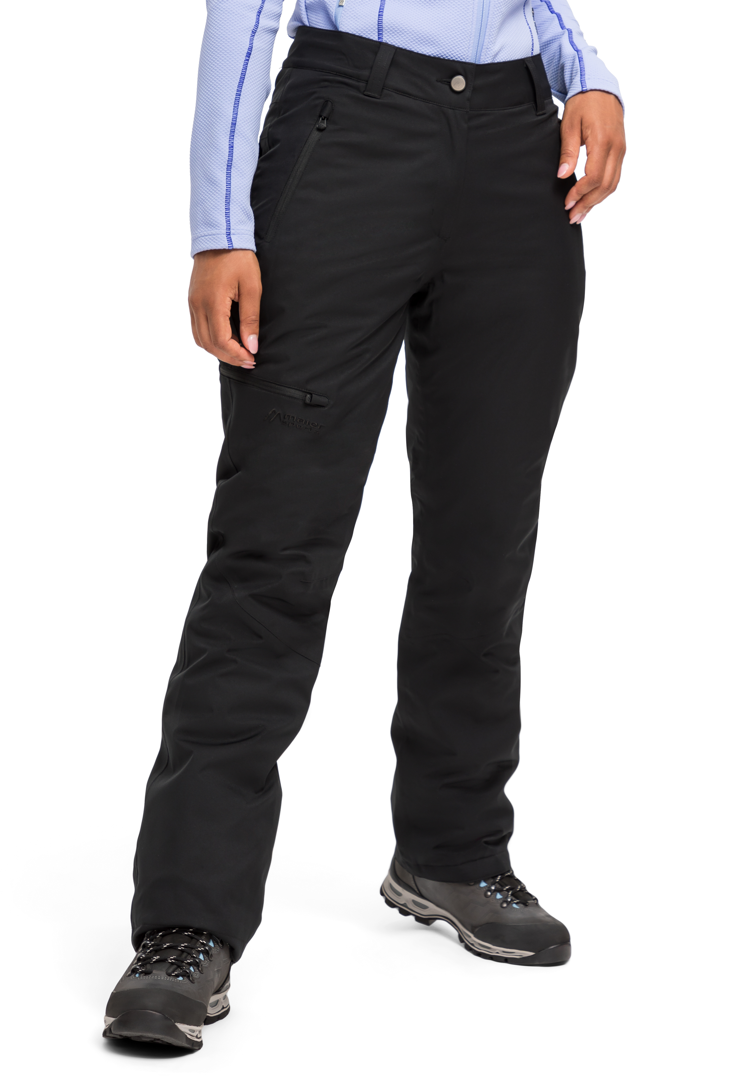 Dunit W Hosen, Jeans, Erwachsener, Mann, Person, Hose, Snowboardhose, Schwarz, Gedeckte Farbe, Reißverschlusstasche