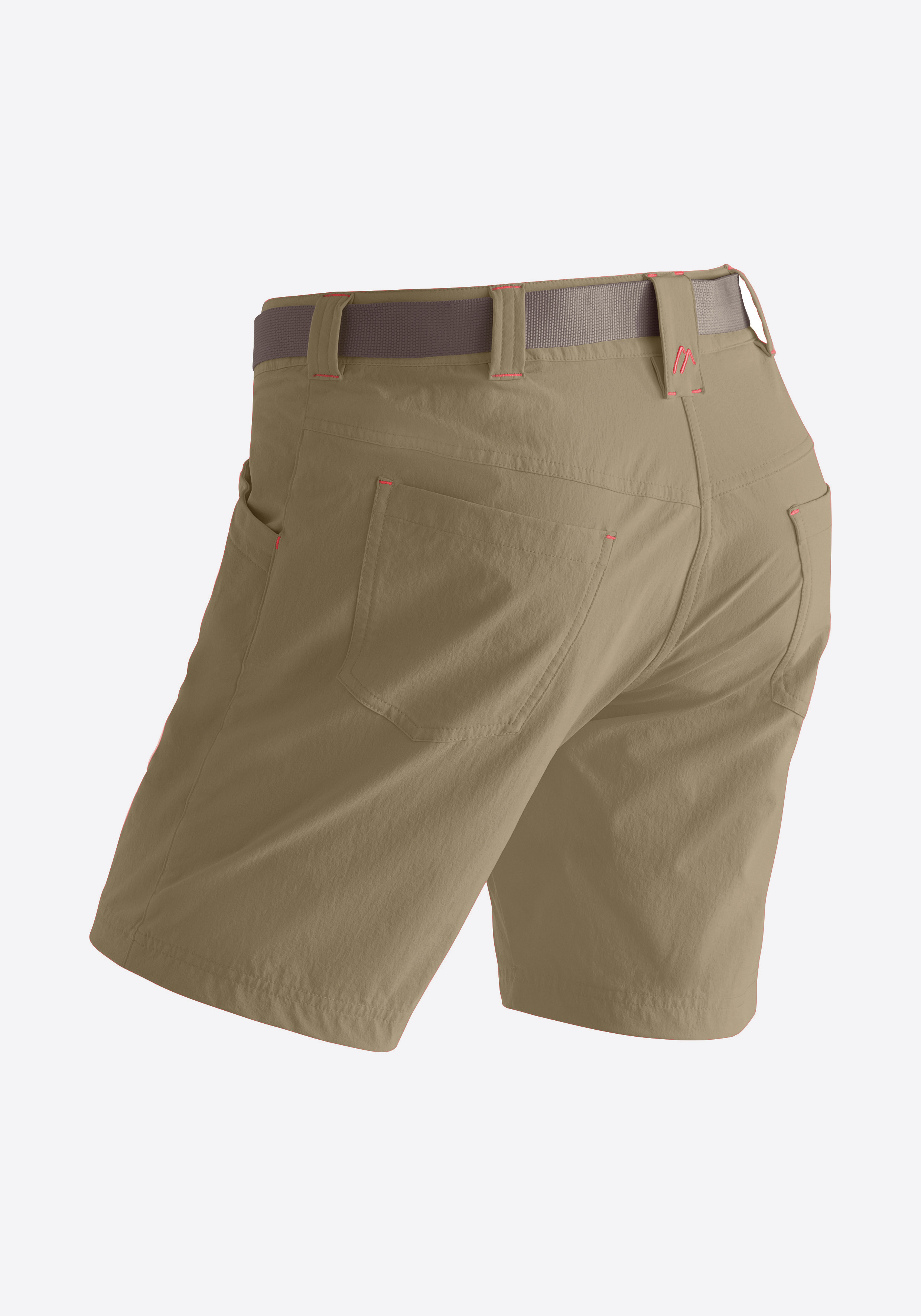 Shorts, Khaki, Cargo, Back Pocket, Gürtelbund