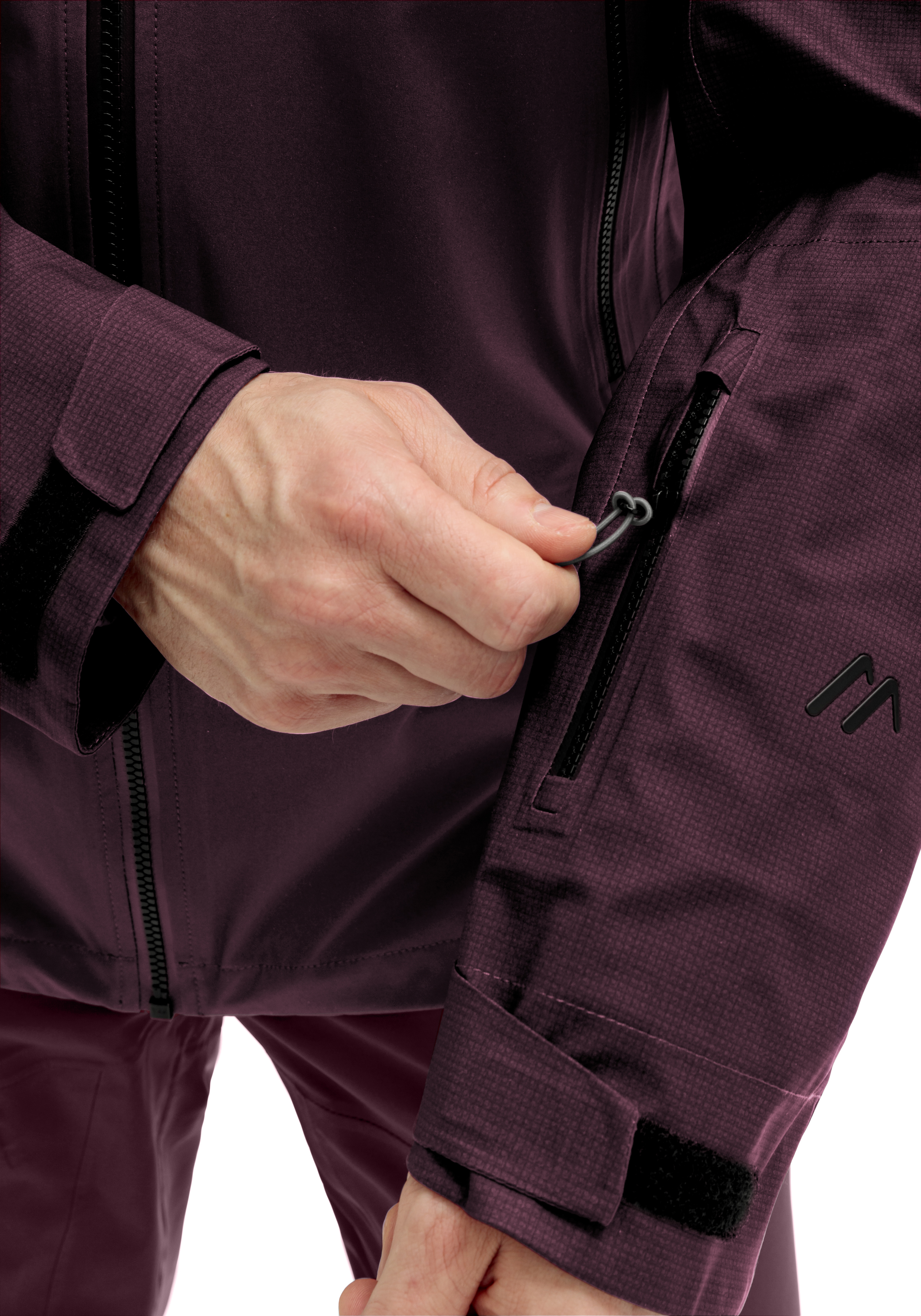 Marsicano 3lg Mantel, Jacke, Langarm, Finger, Person, jacke, Reißverschluss, Tasche, Ärmel, maron
